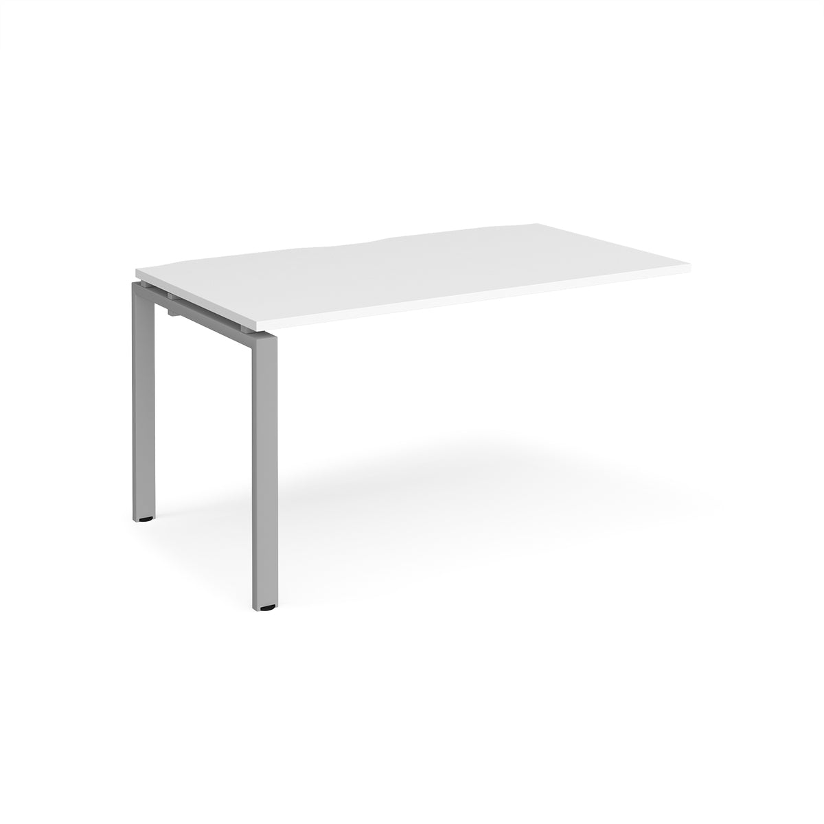 Adapt add on unit single 1400mm x 800mm - silver frame, White Top - view 1