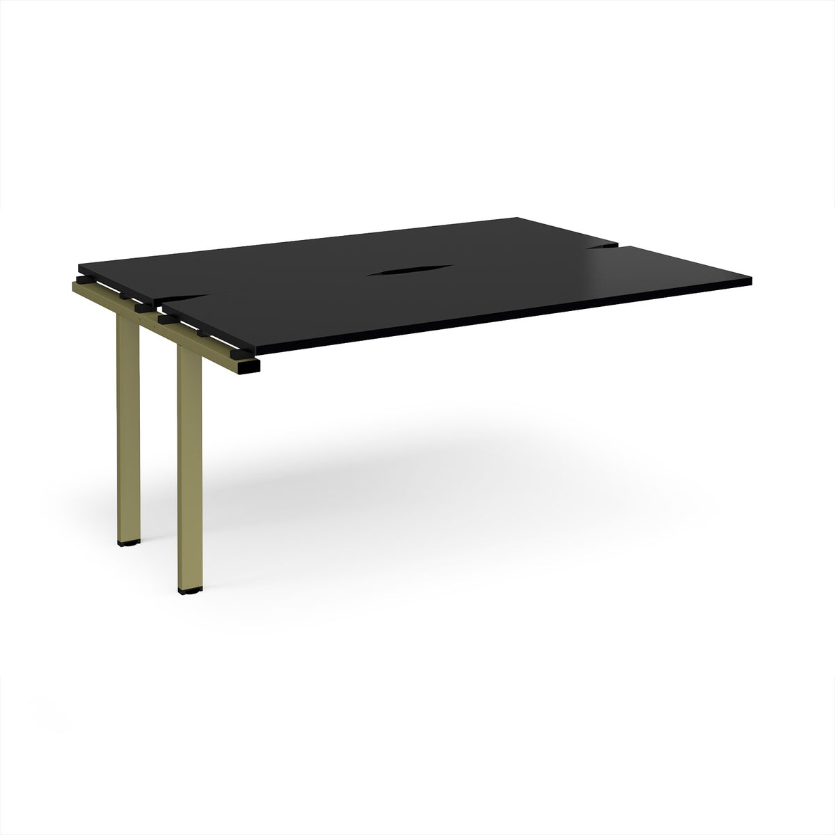 Adapt add on unit single 1600mm x 1200mm - green frame, black top - view 1