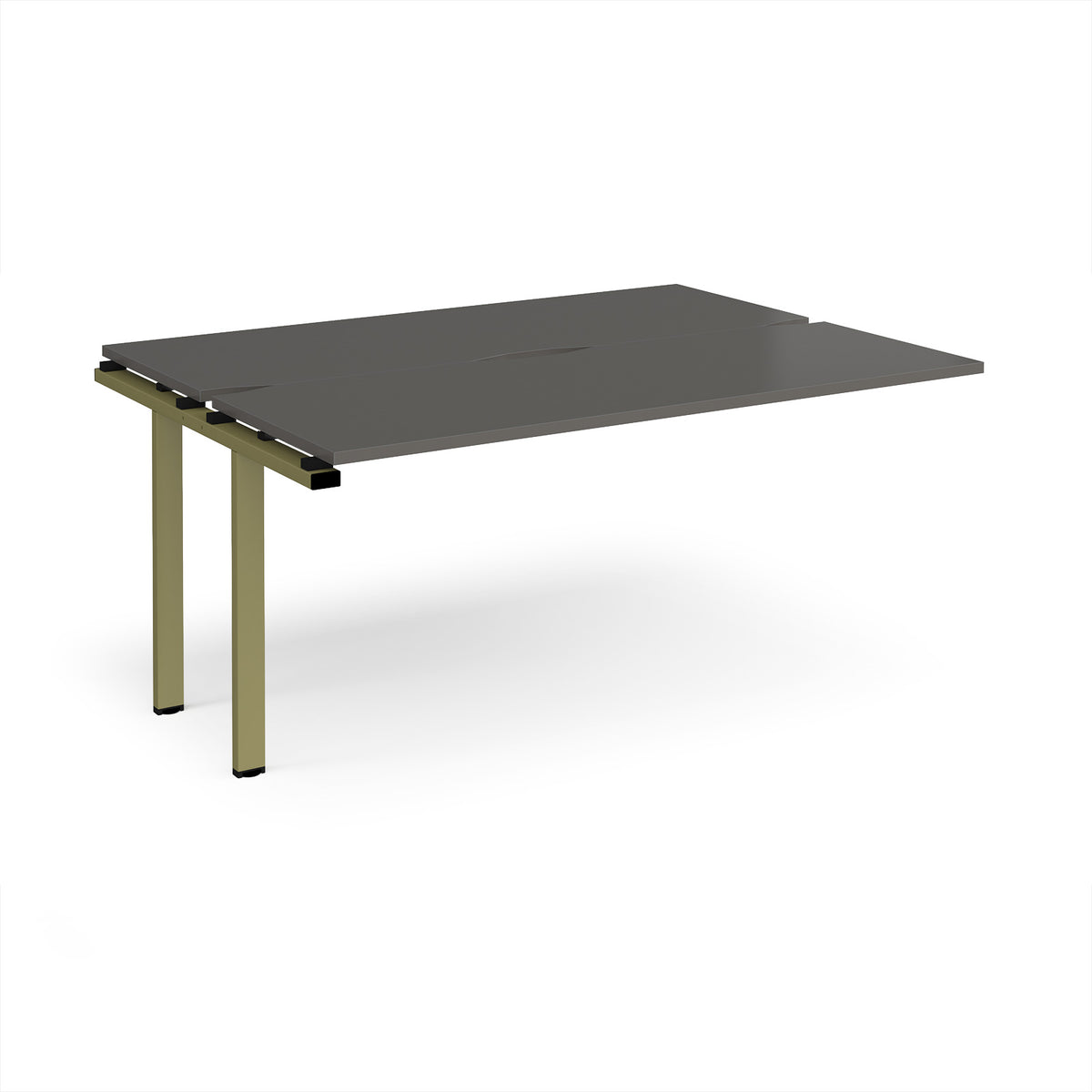 Adapt add on unit single 1600mm x 1200mm - green frame, storm grey top - view 1