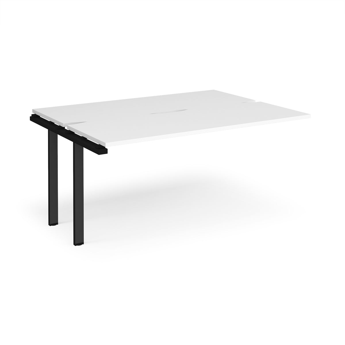 Adapt add on unit single 1600mm x 1200mm - black frame, White Top - view 1