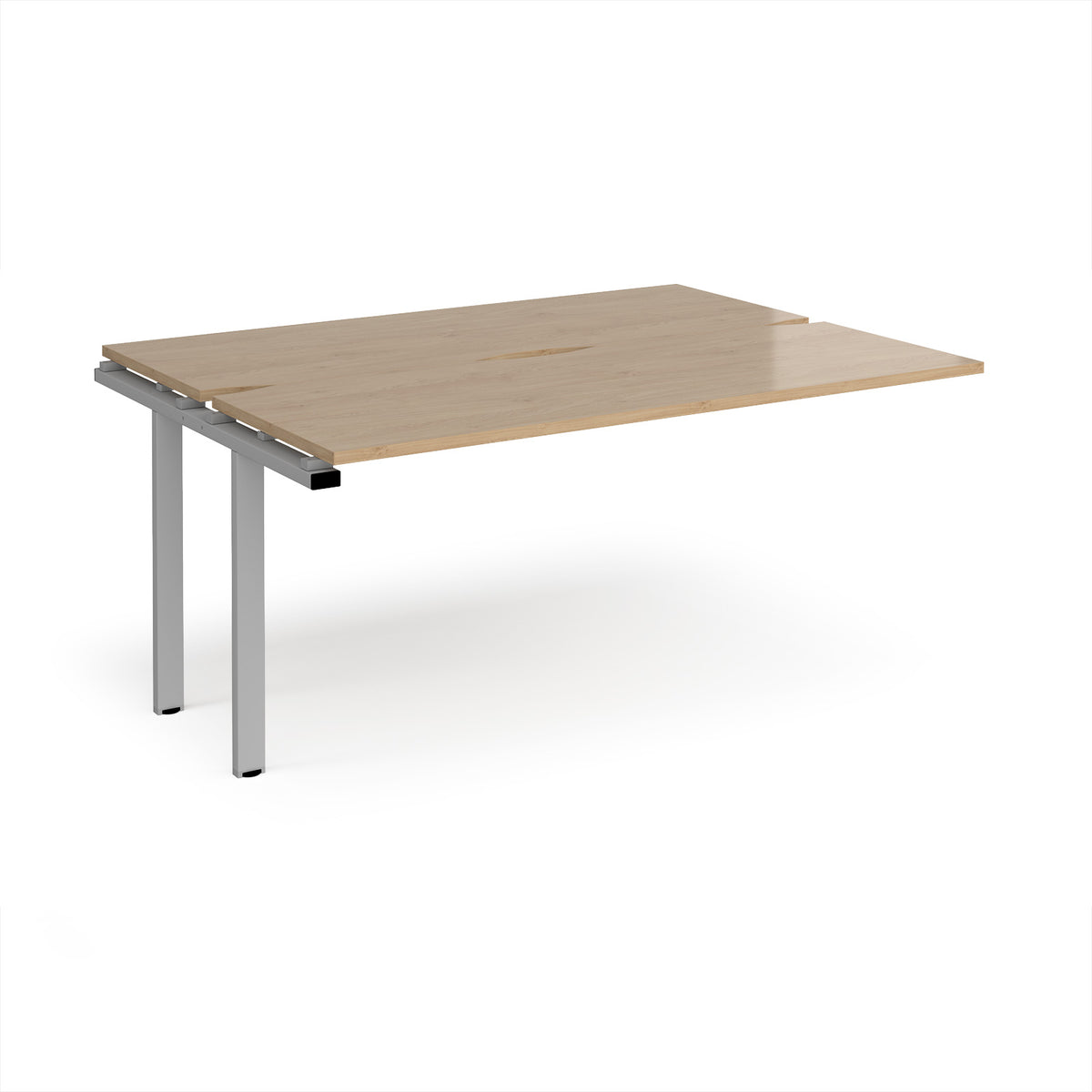 Adapt add on unit single 1600mm x 1200mm - silver frame, Kendal Oak Top - view 1