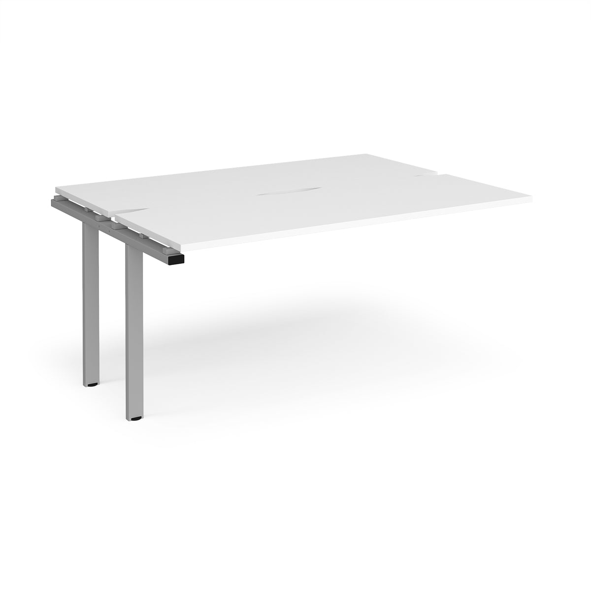 Adapt add on units back to back 1600mm x 1200mm - silver frame, White Top - view 1