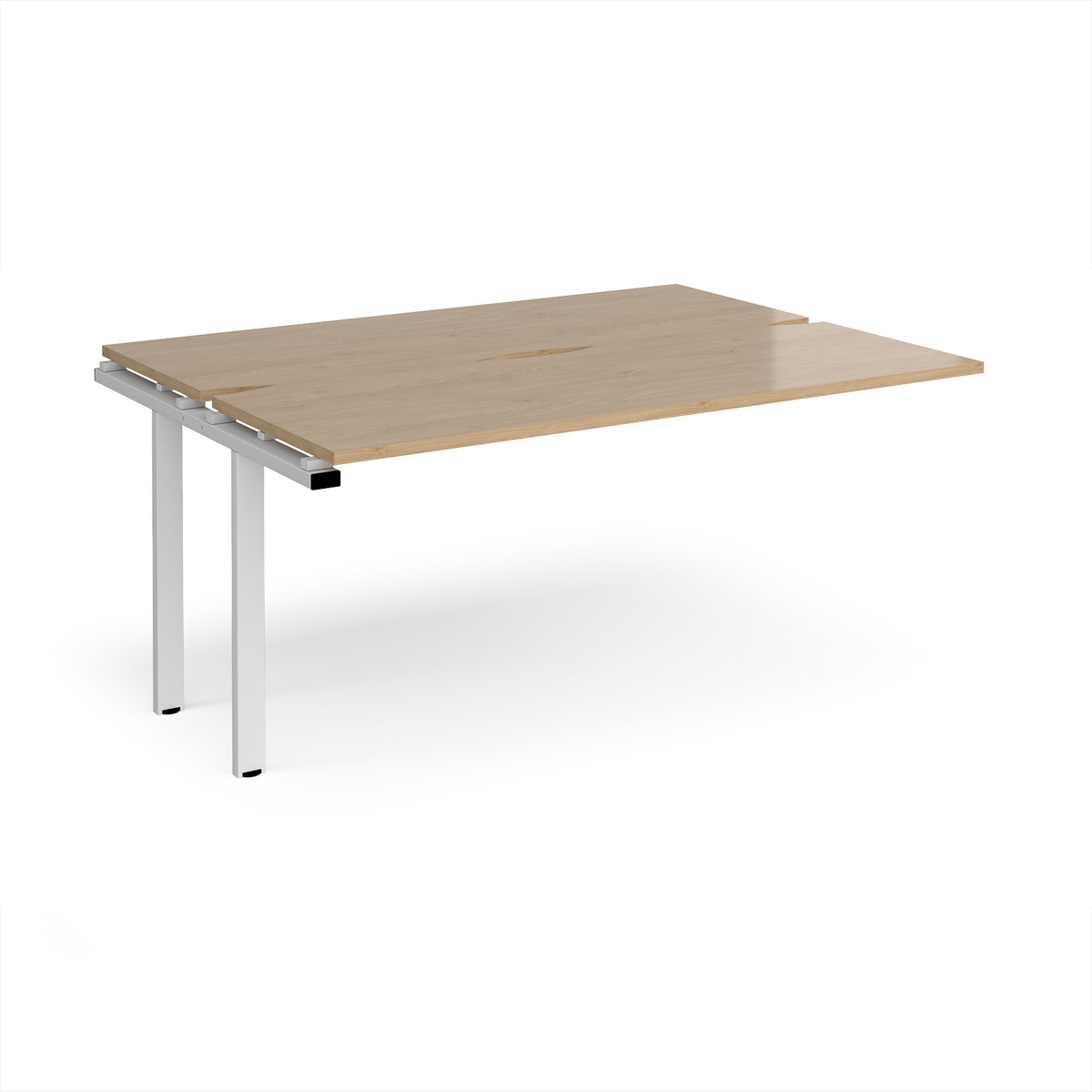 Adapt add on unit single 1600mm x 1200mm - white frame, Kendal Oak Top - view 1
