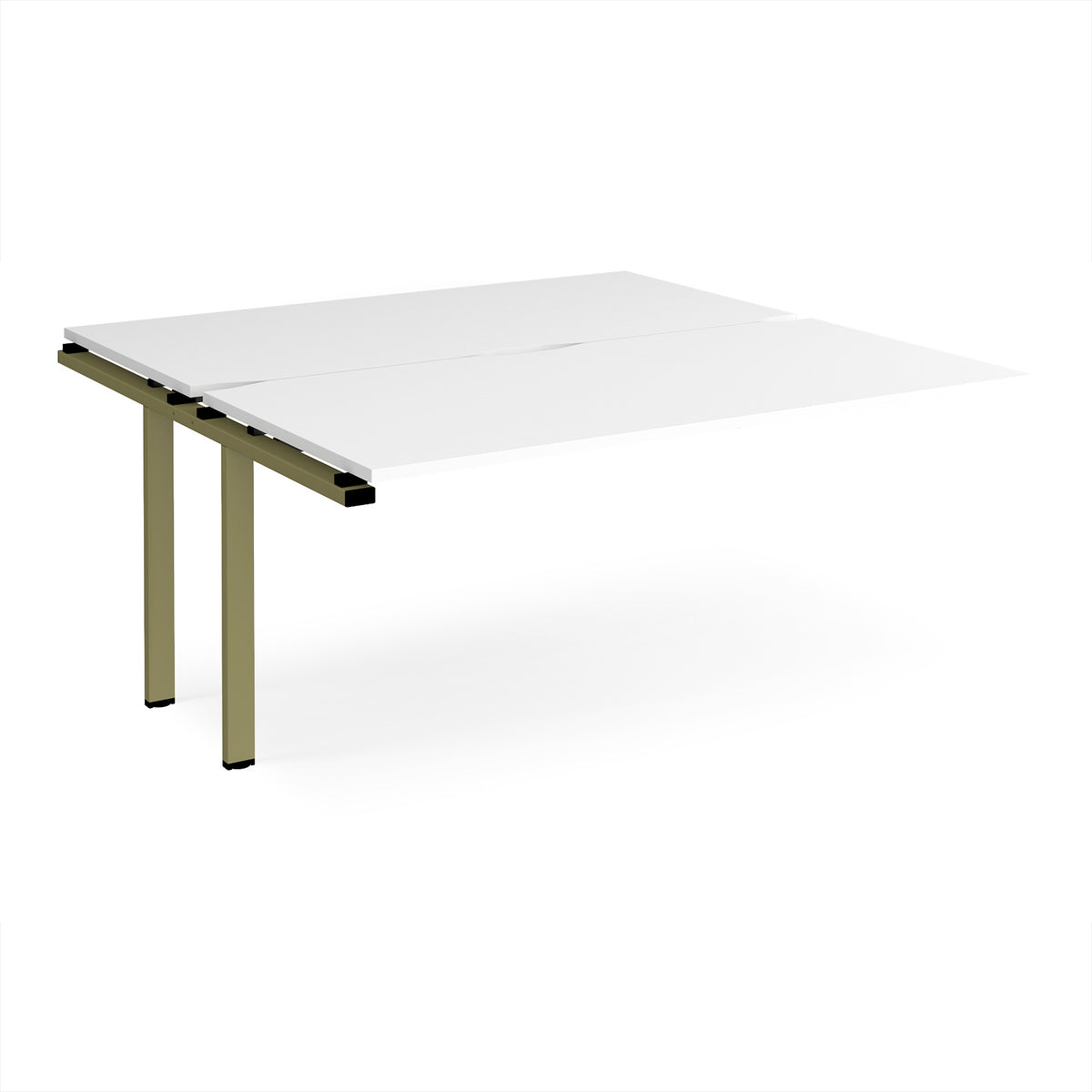 Adapt add on unit single 1600mm x 1600mm - green frame, White Top - view 1