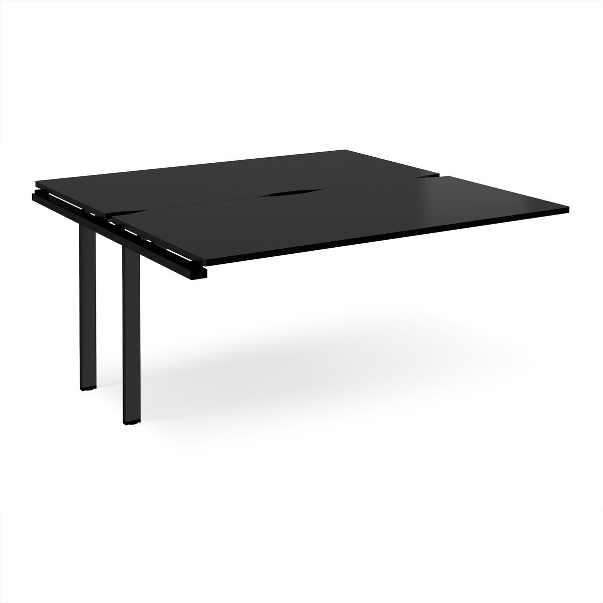 Adapt add on unit single 1600mm x 1600mm - black frame, black top - view 1