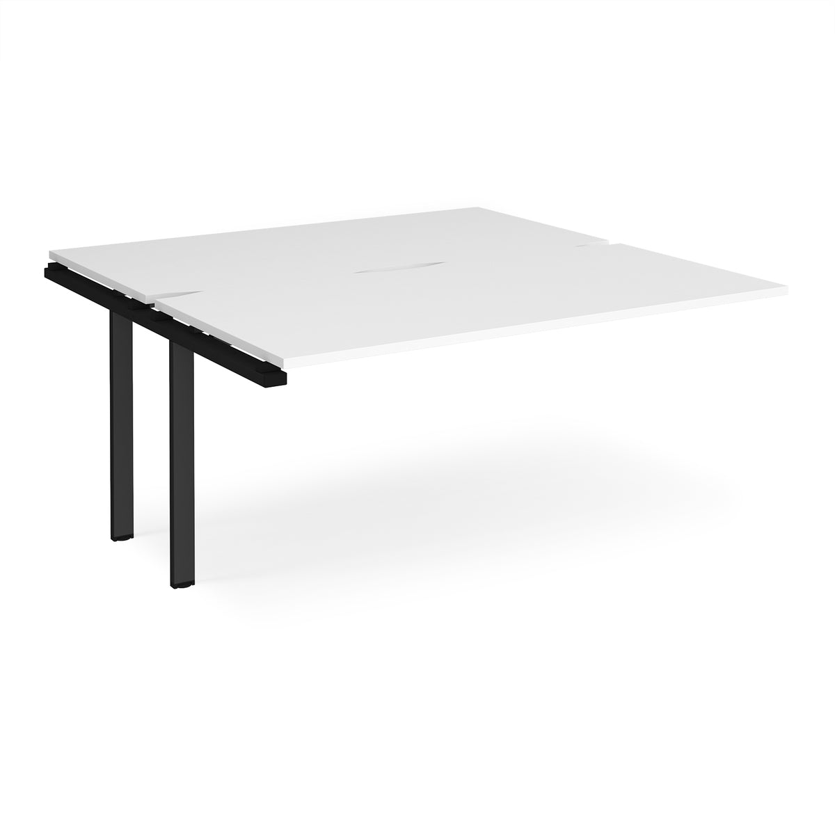 Adapt add on unit single 1600mm x 1600mm - black frame, White Top - view 1