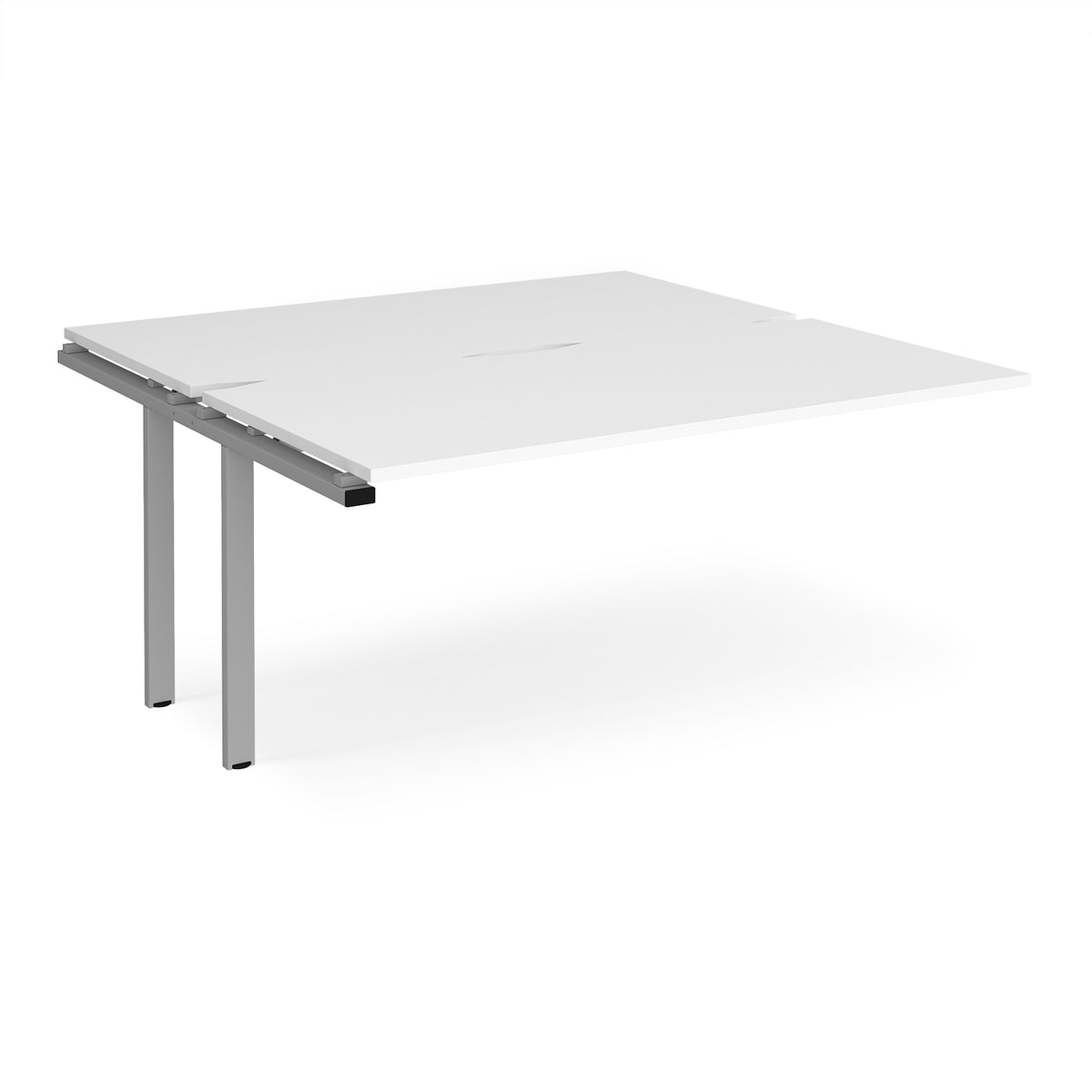 Adapt add on units back to back 1600mm x 1600mm - silver frame, White Top - view 1