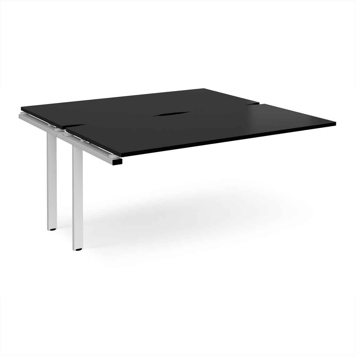 Adapt add on unit single 1600mm x 1600mm - white frame, black top - view 1
