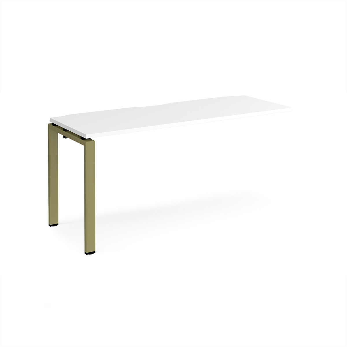 Adapt add on unit single 1600mm x 600mm - green frame, White Top - view 1
