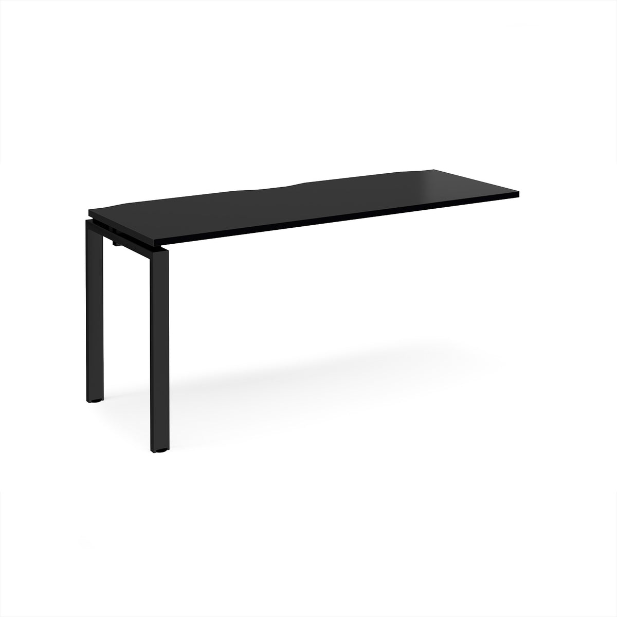Adapt add on unit single 1600mm x 600mm - black frame, black top - view 1