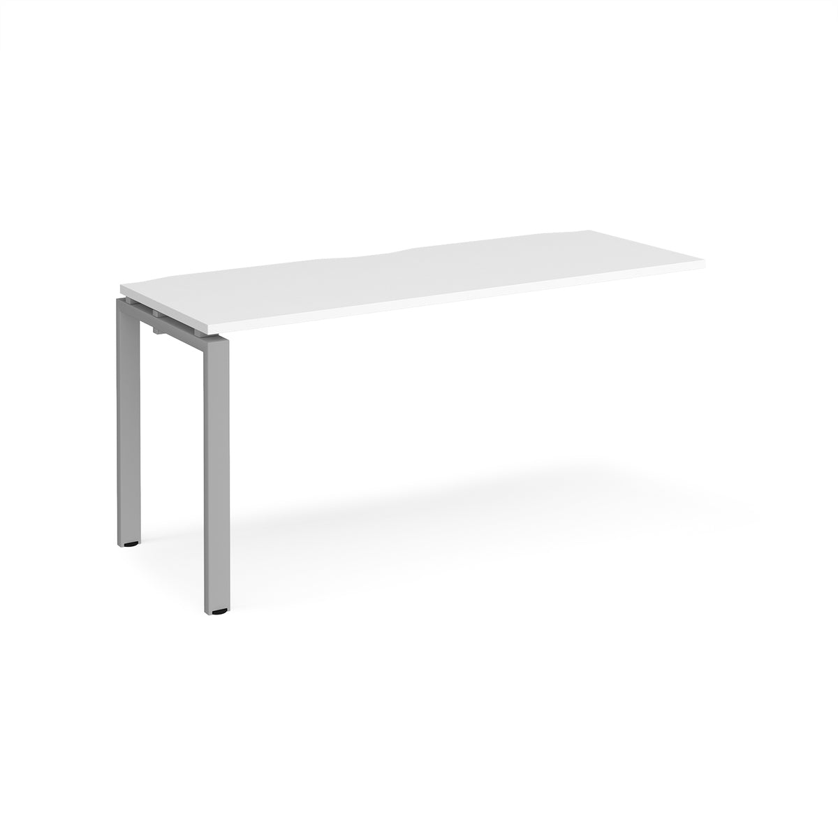 Adapt add on unit single 1600mm x 600mm - silver frame, White Top - view 1