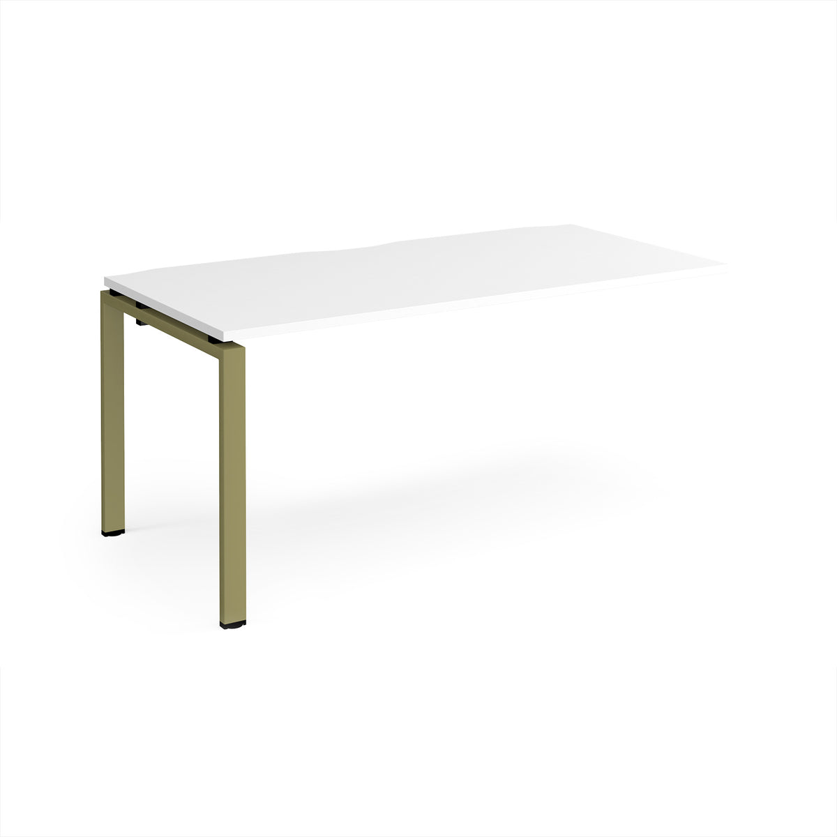 Adapt add on unit single 1600mm x 800mm - green frame, White Top - view 1