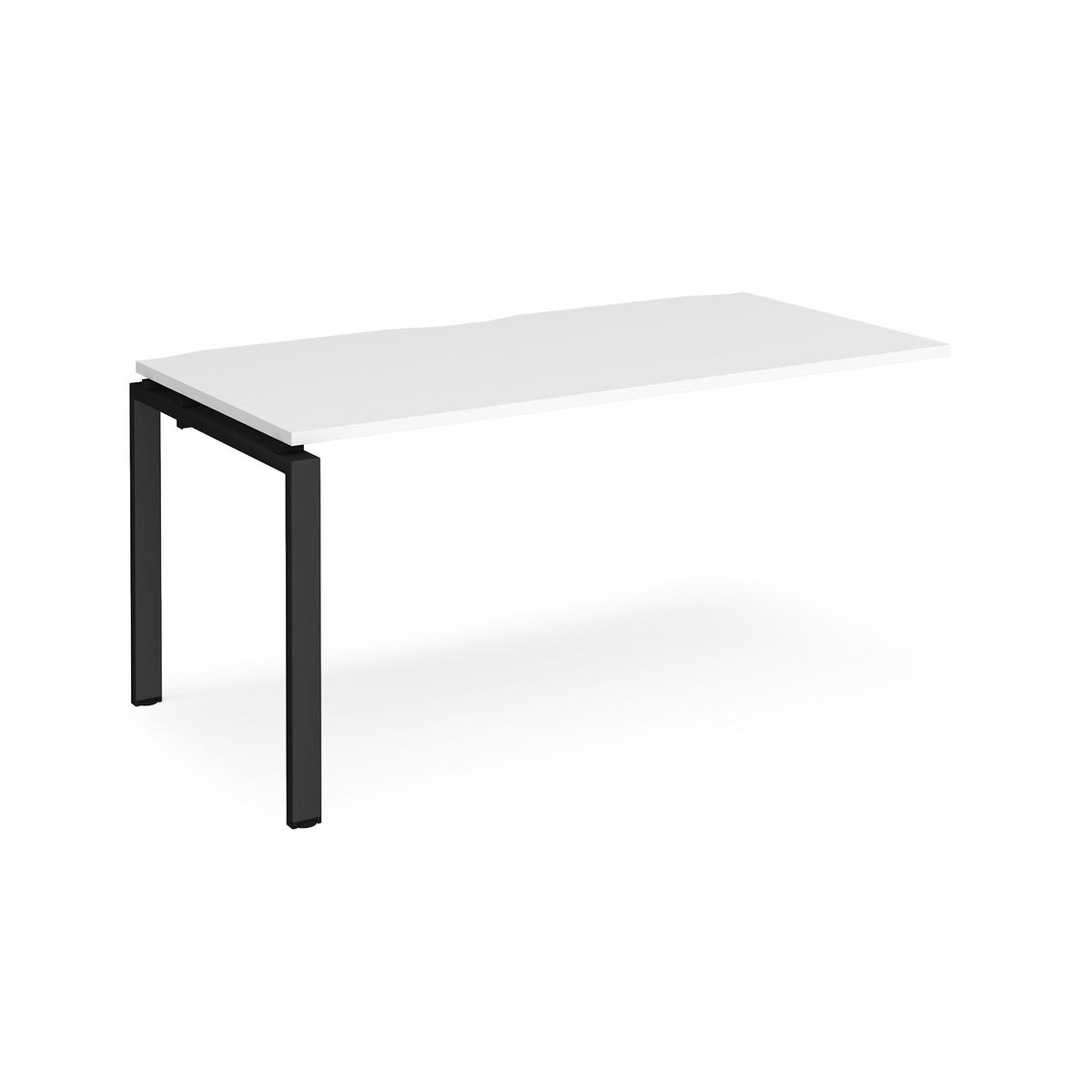 Adapt add on unit single 1600mm x 800mm - black frame, White Top - view 1