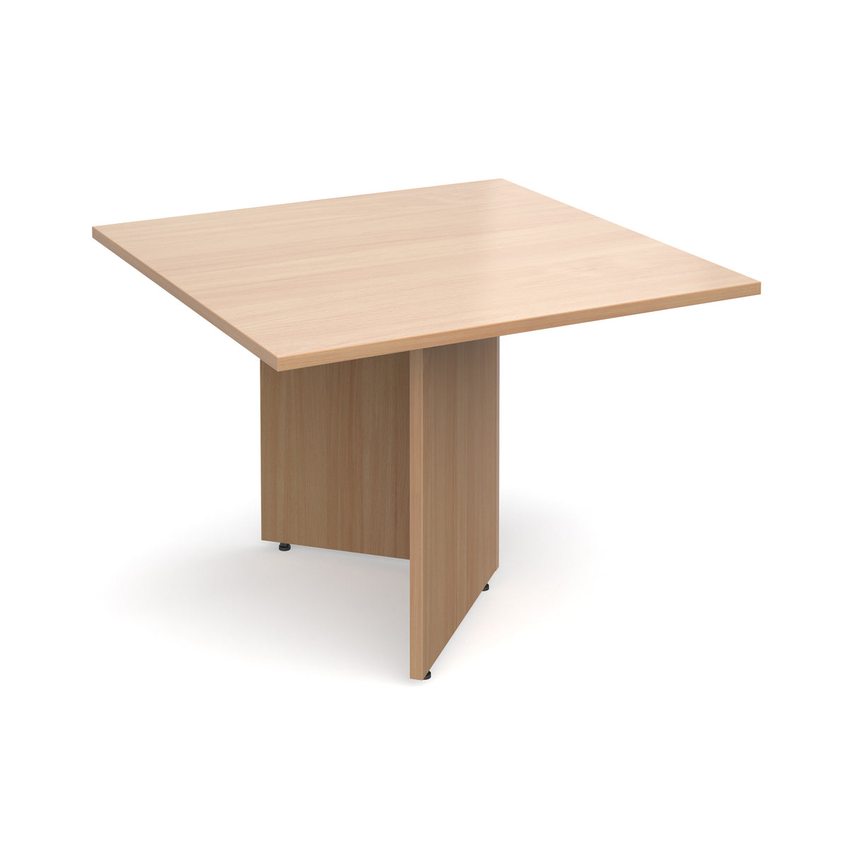 Arrow head leg square extension table 1000mm x 1000mm - Beech - view 1