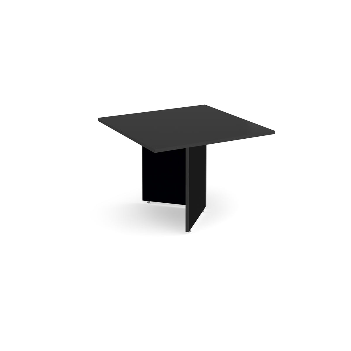Arrow head leg square extension table 1000mm x 1000mm - Black - view 1