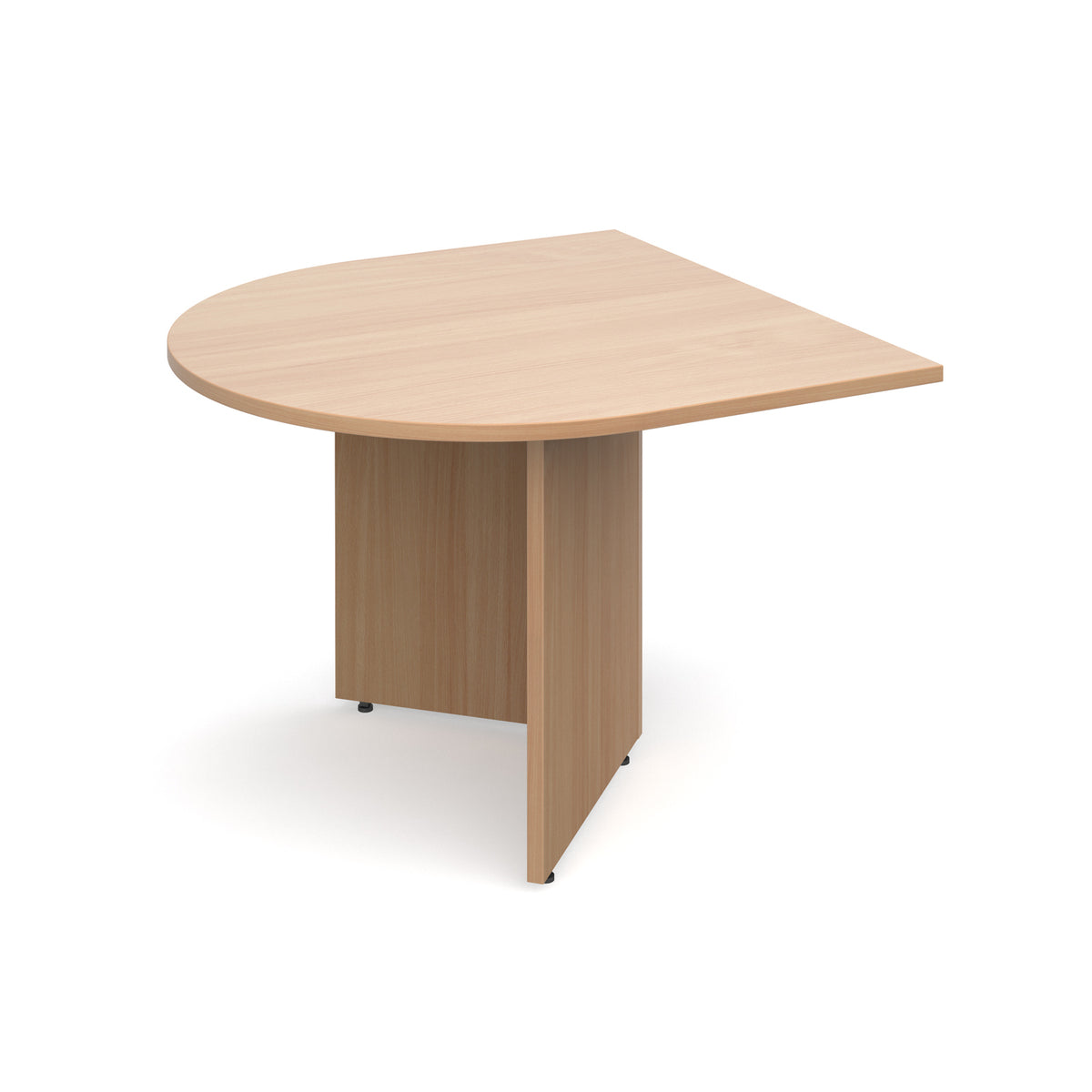 Arrow head leg radial extension table 1000mm x 1000mm - Beech - view 1