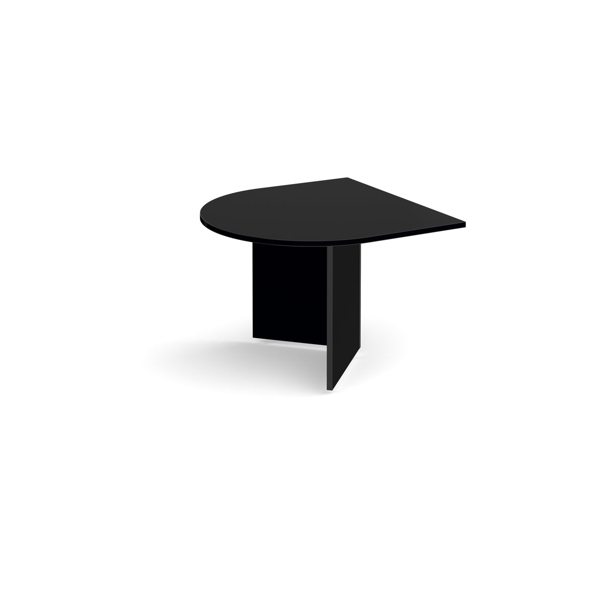 Arrow head leg radial extension table 1000mm x 1000mm - Black - view 1