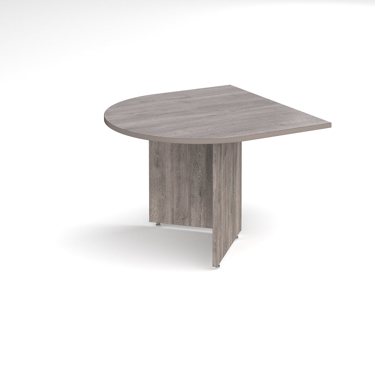 Arrow head leg radial extension table 1000mm x 1000mm - Grey Oak - view 1