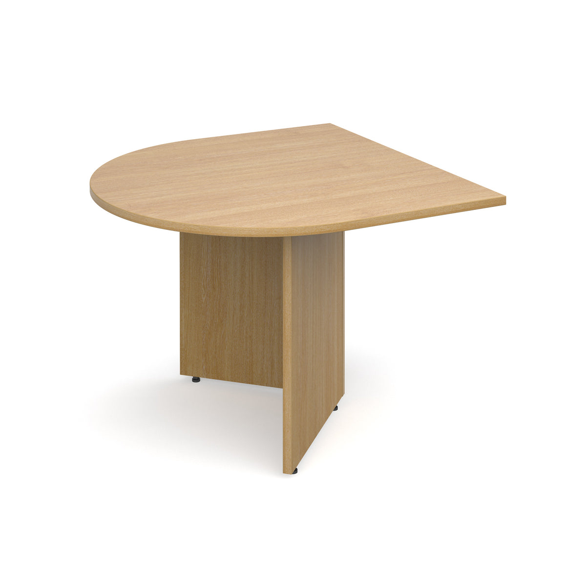 Arrow head leg radial extension table 1000mm x 1000mm - oak - view 1