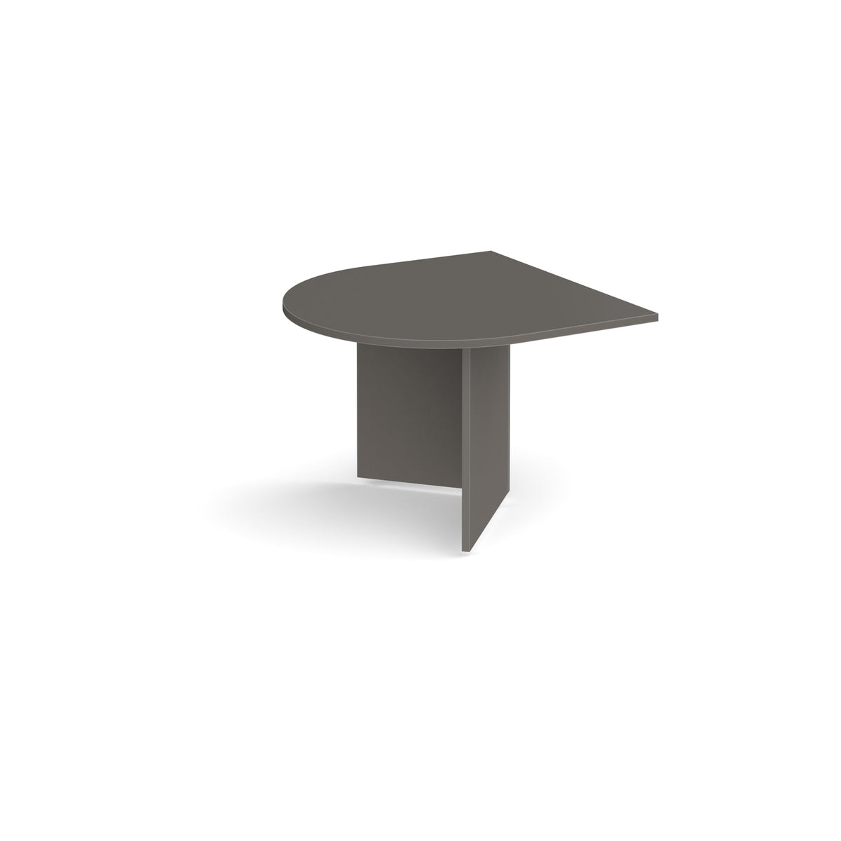 Arrow head leg radial extension table 1000mm x 1000mm - Onyx Grey - view 1