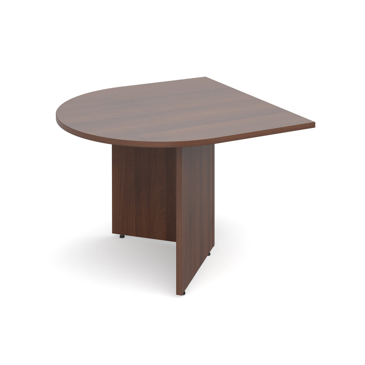Arrow head leg radial extension table 1000mm x 1000mm - Walnut - view 1