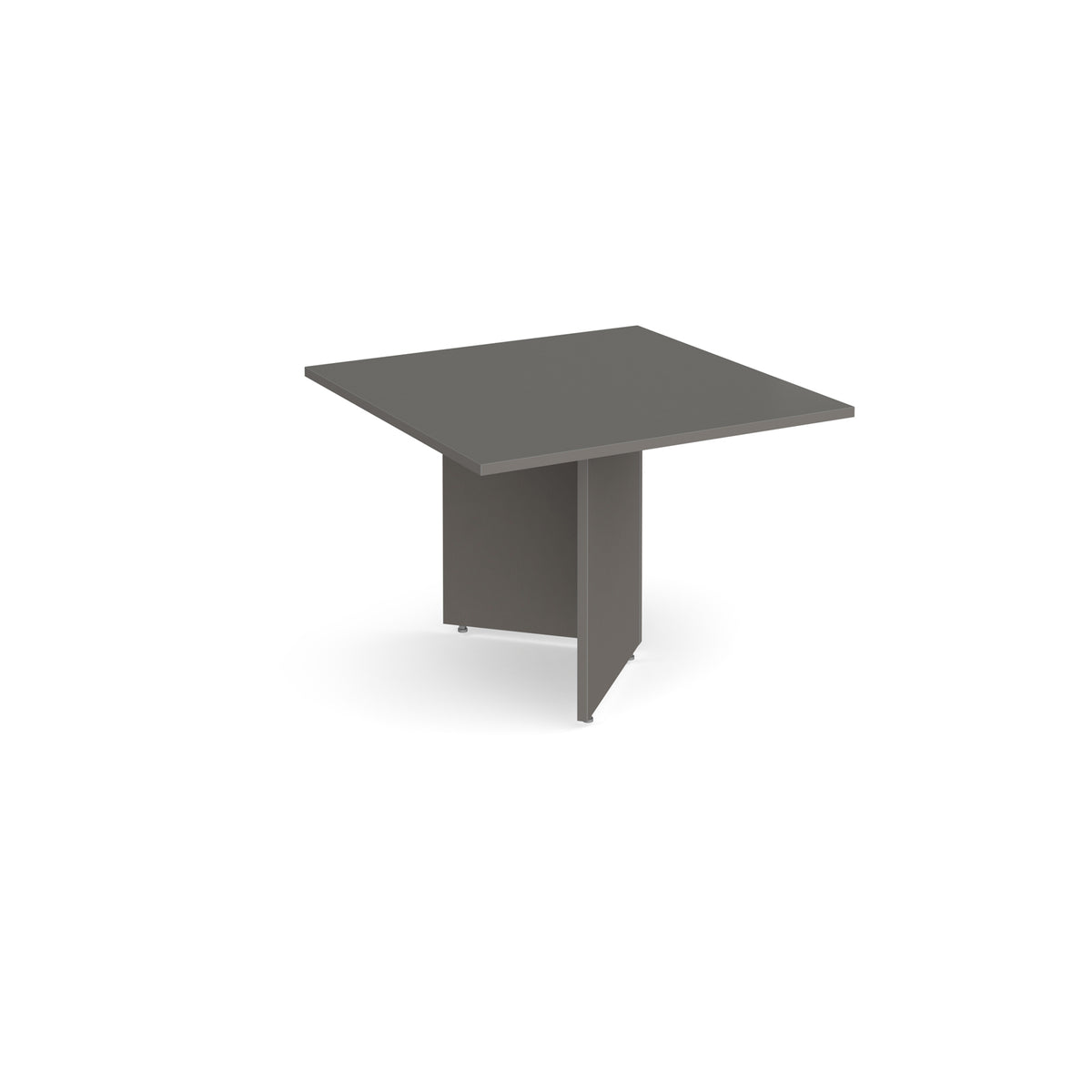 Arrow head leg square extension table 1000mm x 1000mm - Onyx Grey - view 1