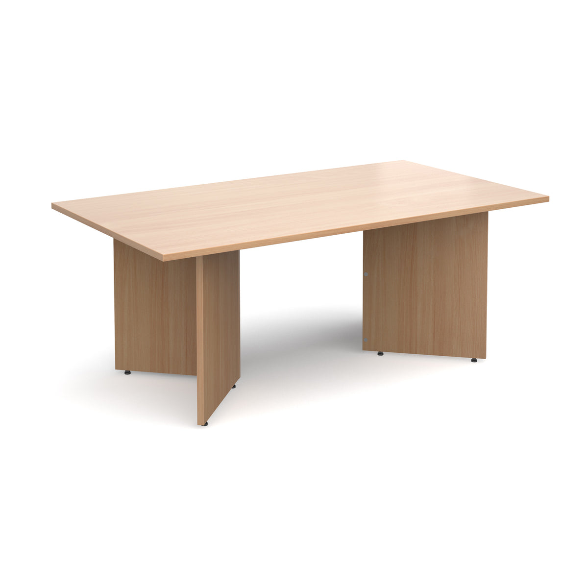 Arrow head leg rectangular boardroom table 1800mm x 1000mm - Beech - view 1