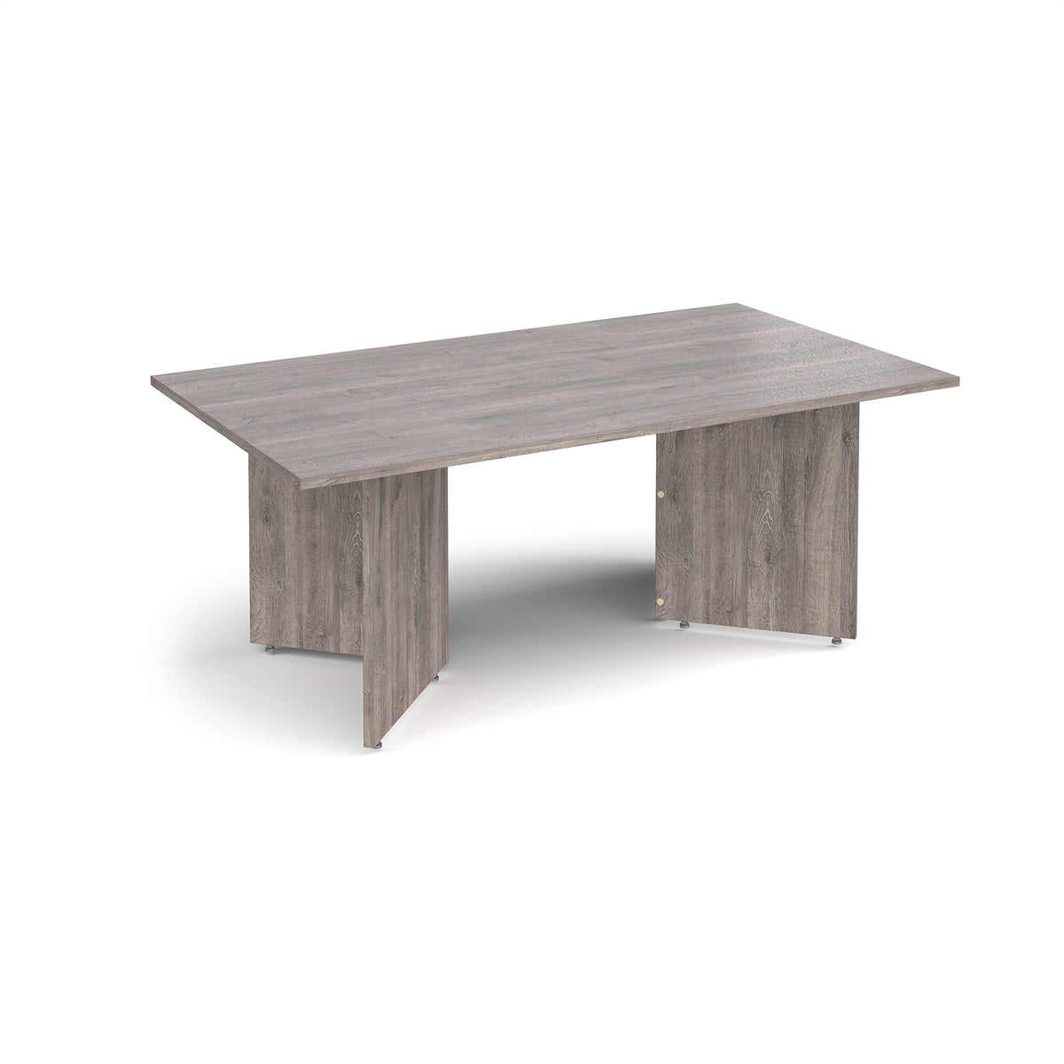 Arrow head leg rectangular boardroom table 1800mm x 1000mm - Grey Oak - view 1