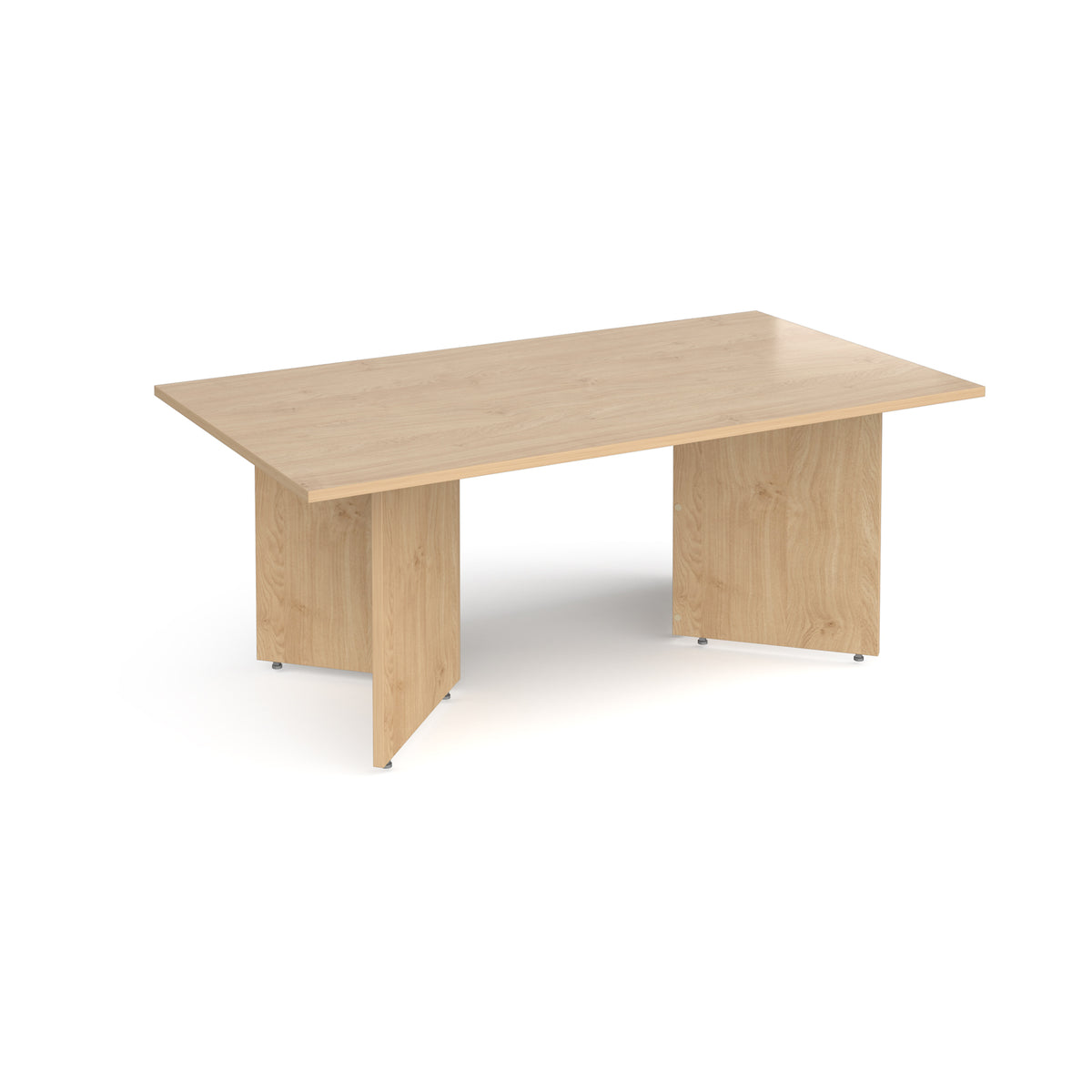 Arrow head leg rectangular boardroom table 1800mm x 1000mm - Kendal Oak - view 1