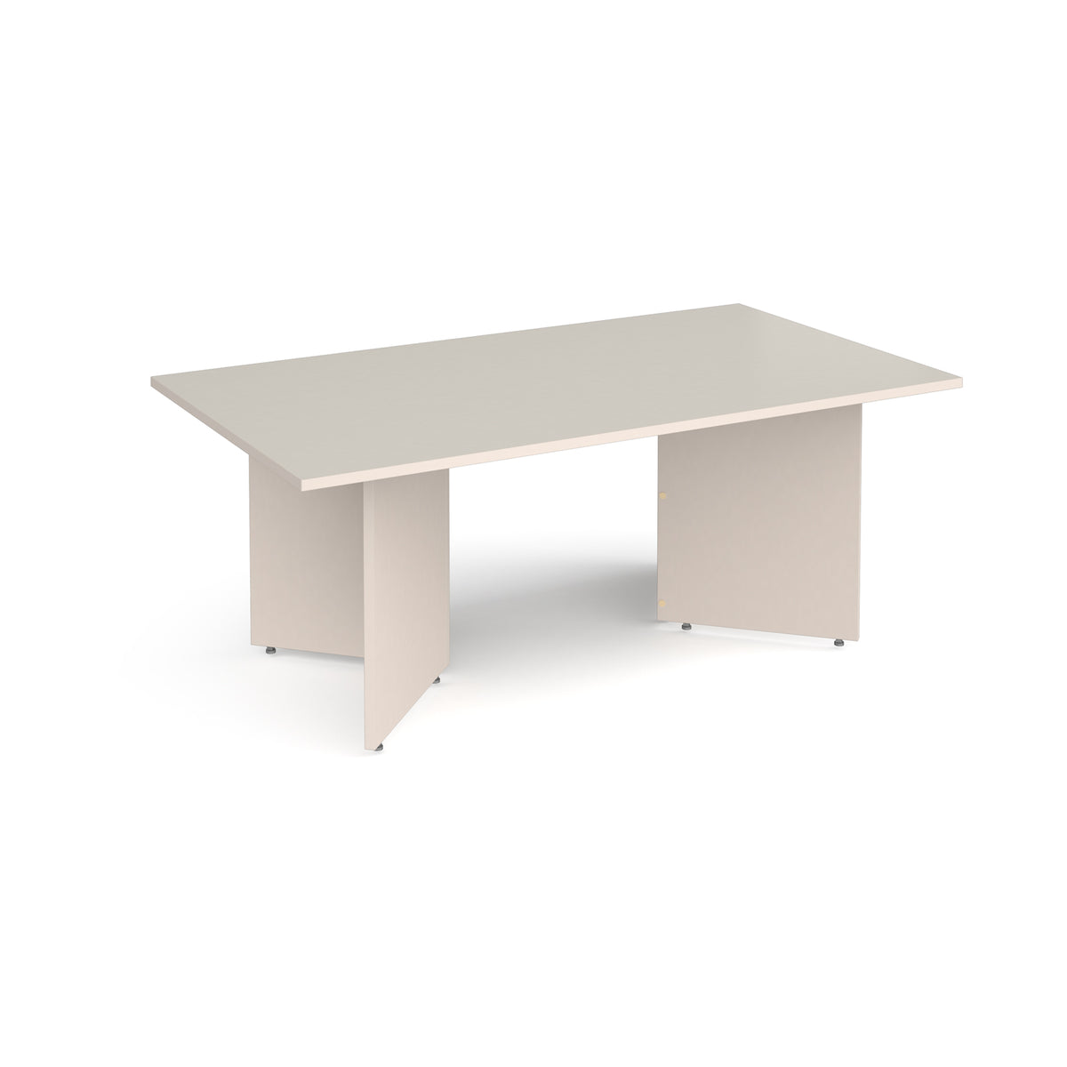 Arrow head leg rectangular boardroom table 1800mm x 1000mm - Light Grey - view 1