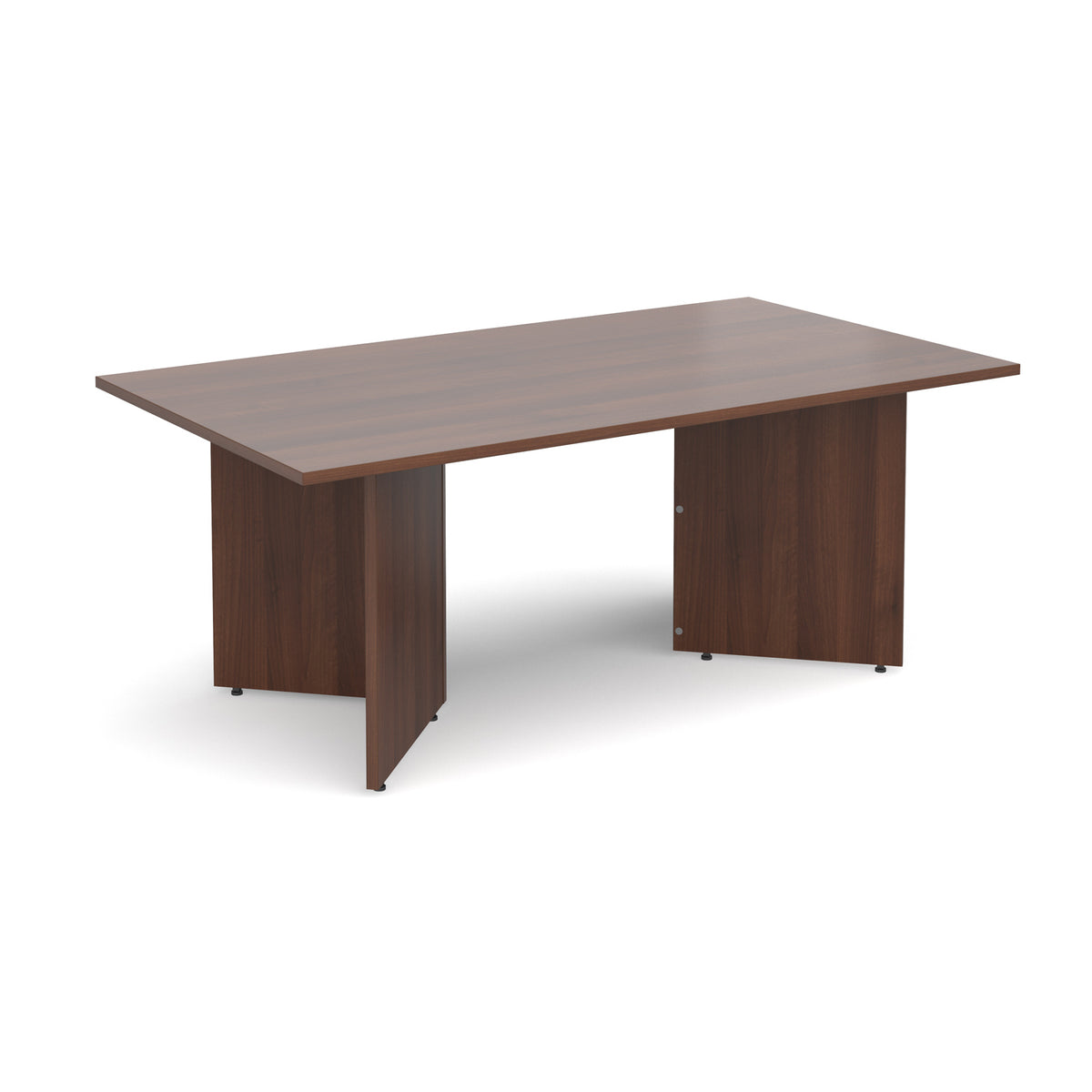 Arrow head leg rectangular boardroom table 1800mm x 1000mm - Walnut - view 1