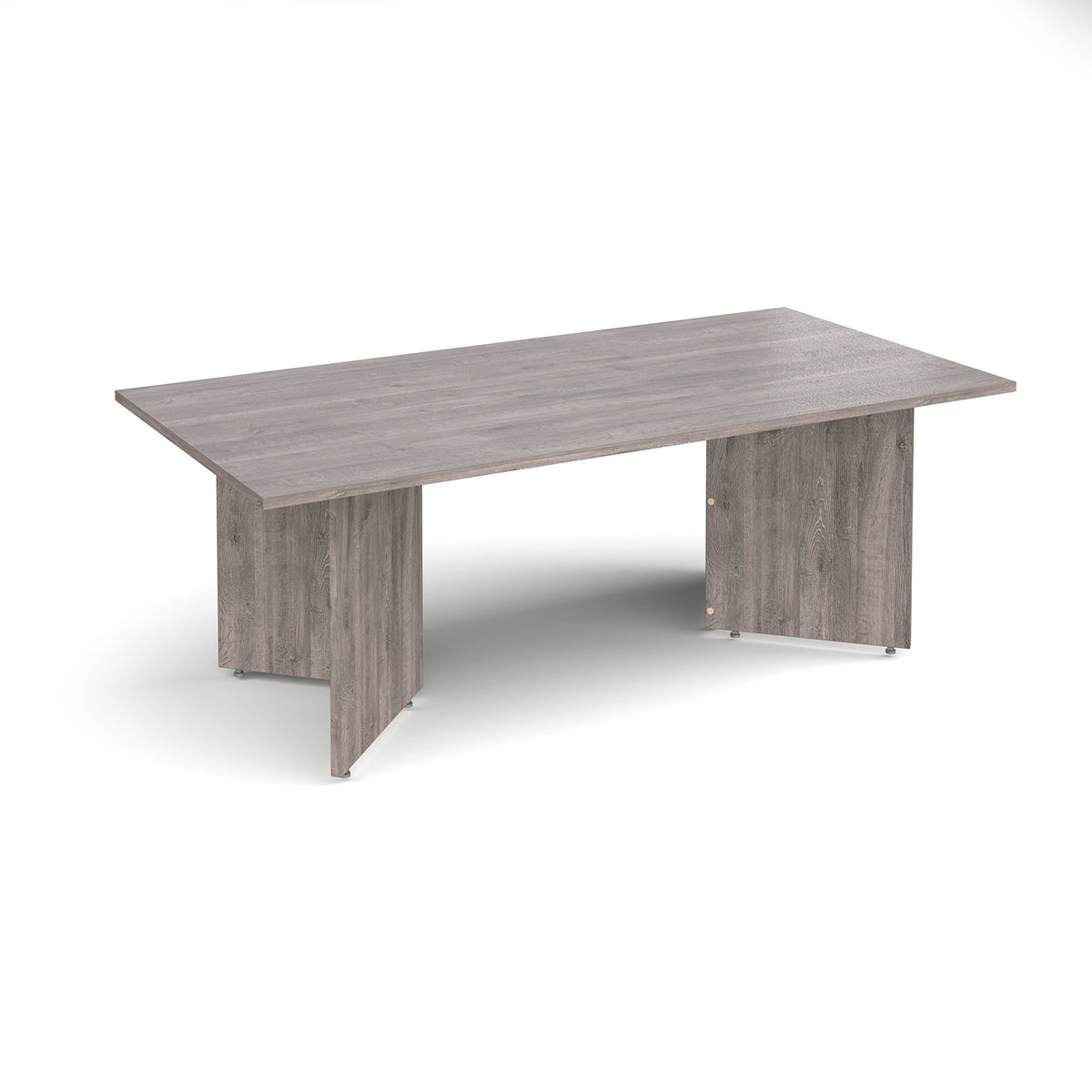 Arrow head leg rectangular boardroom table 2000mm x 1000mm - Grey Oak - view 1