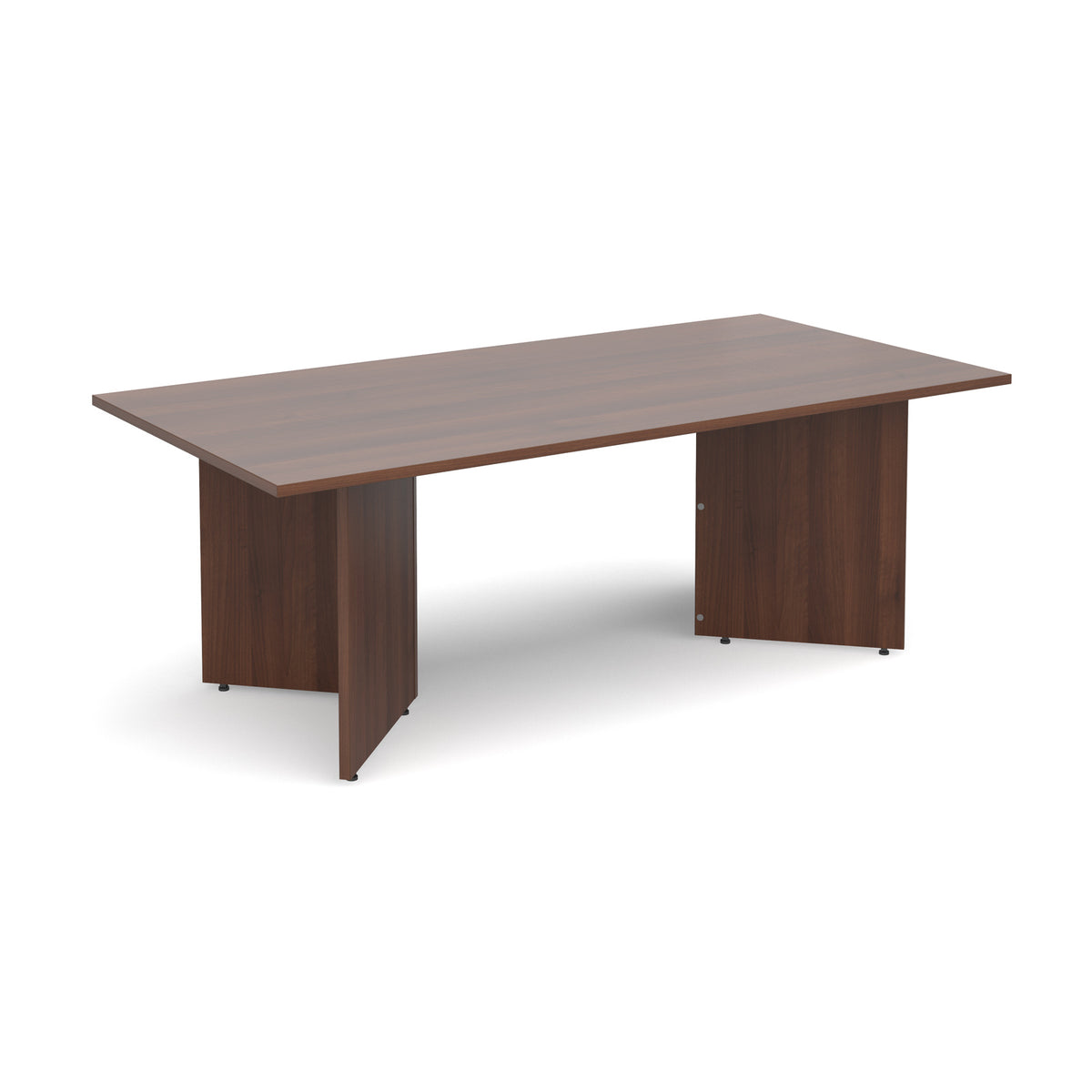 Arrow head leg rectangular boardroom table 2000mm x 1000mm - Walnut - view 1