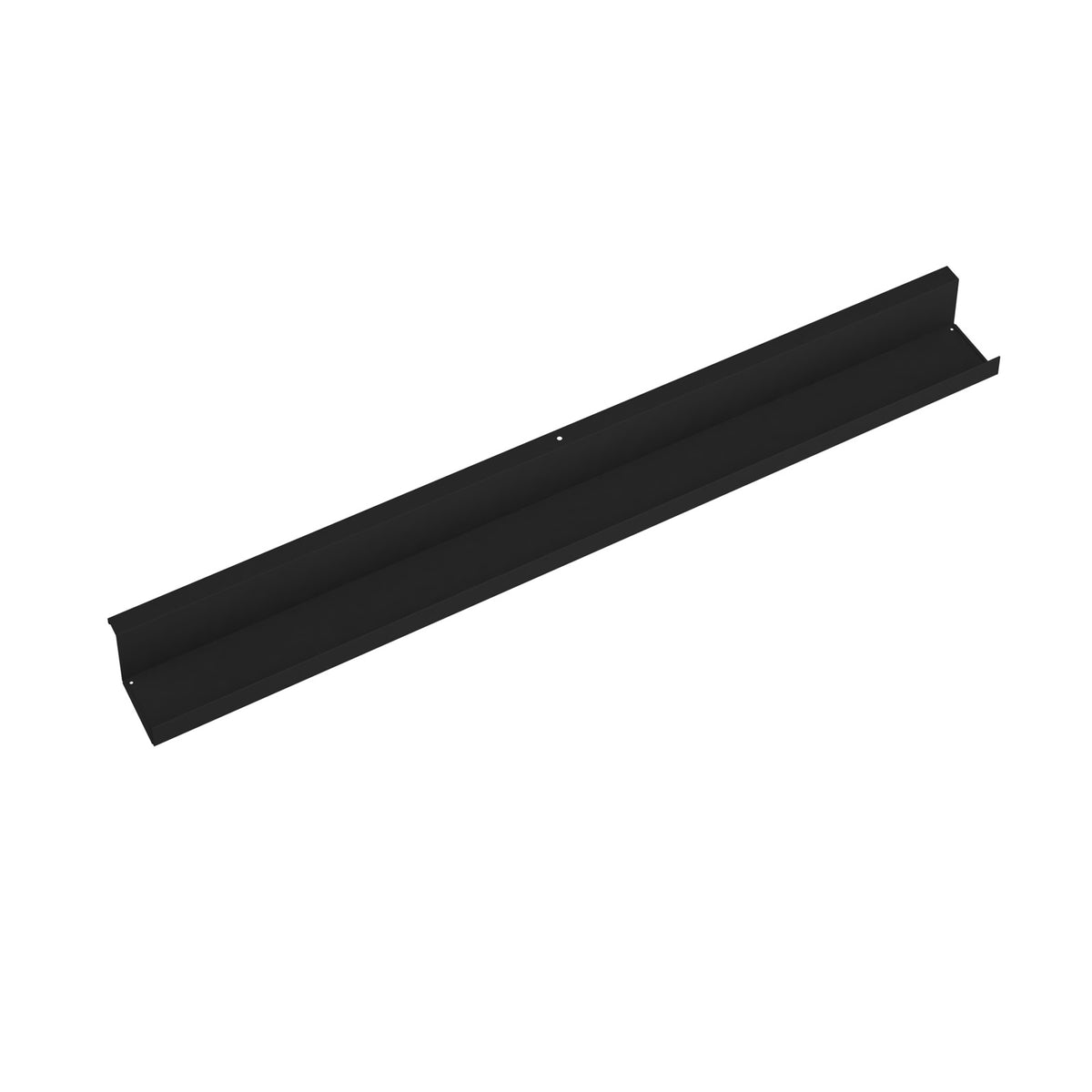 Single desk cable tray for Adapt and Fuze desks 1400mm - black - view 1