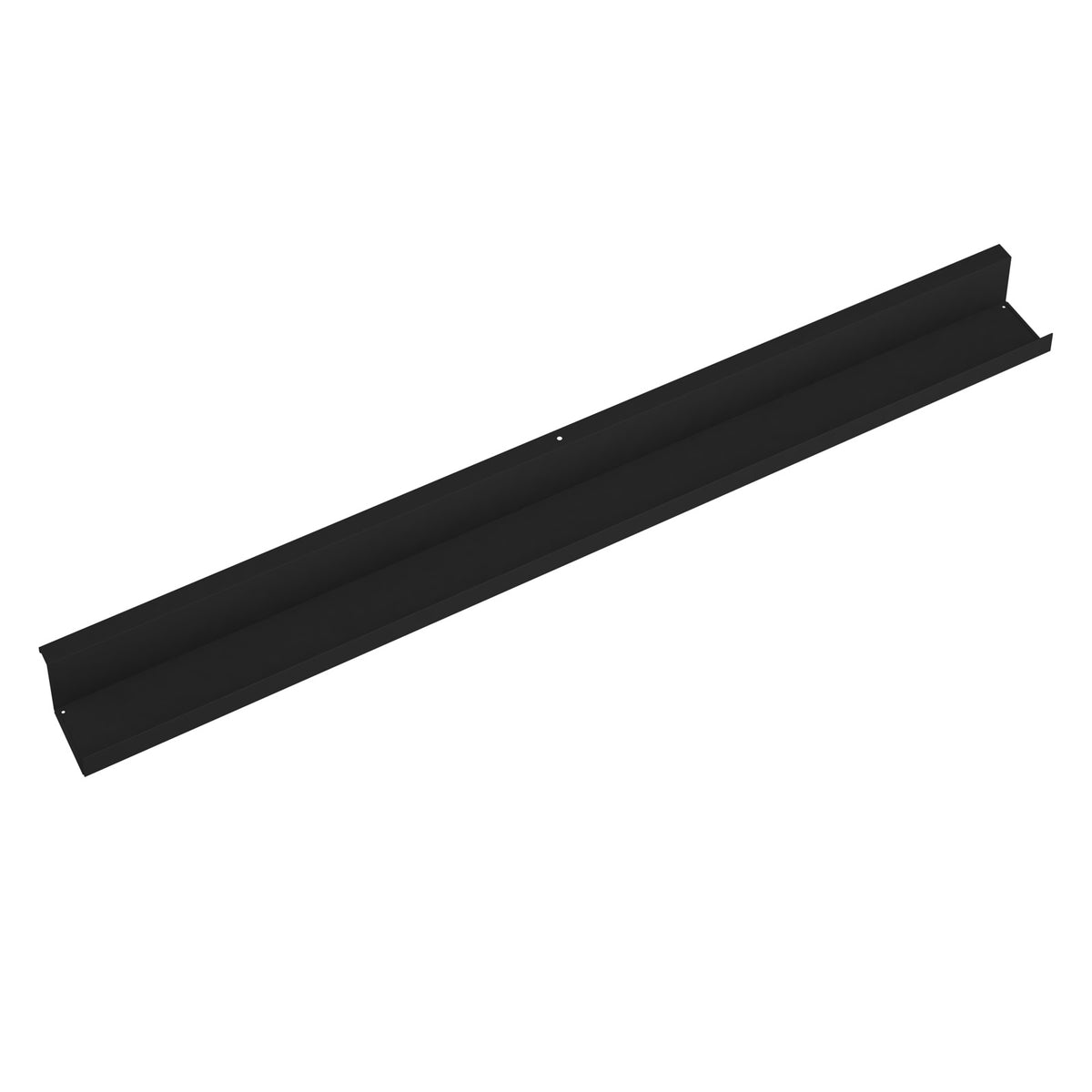 Single desk cable tray for Adapt and Fuze desks 1600mm - black - view 1