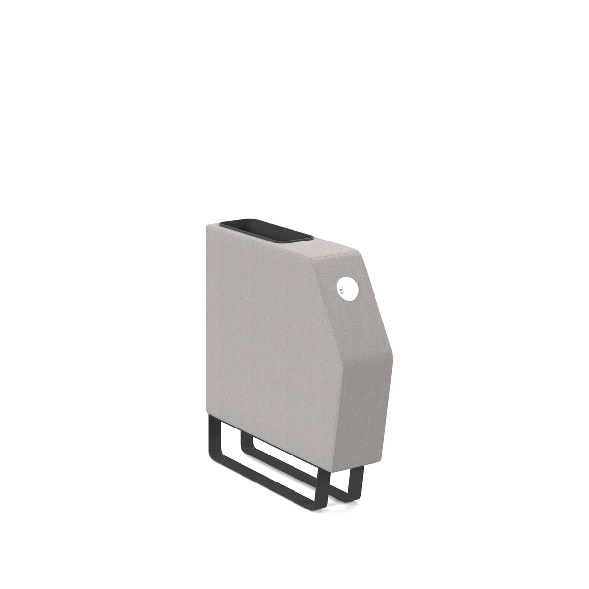 Encore modular low back power module divider with black sled frame - view 1