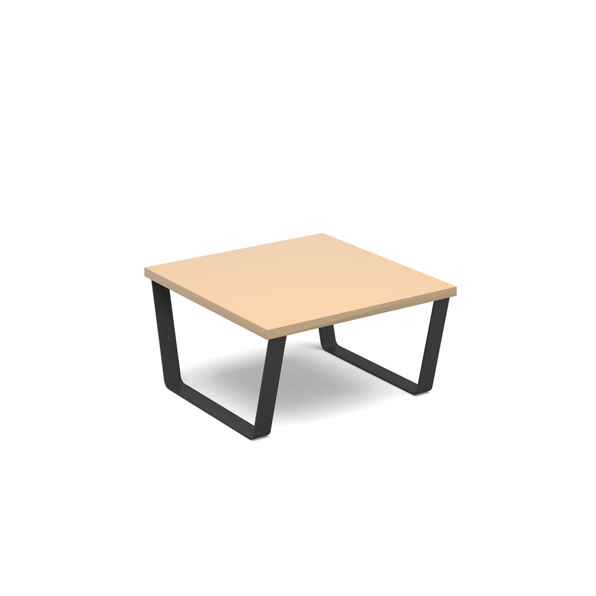Encore modular coffee table with black sled frame - Kendal oak - view 1