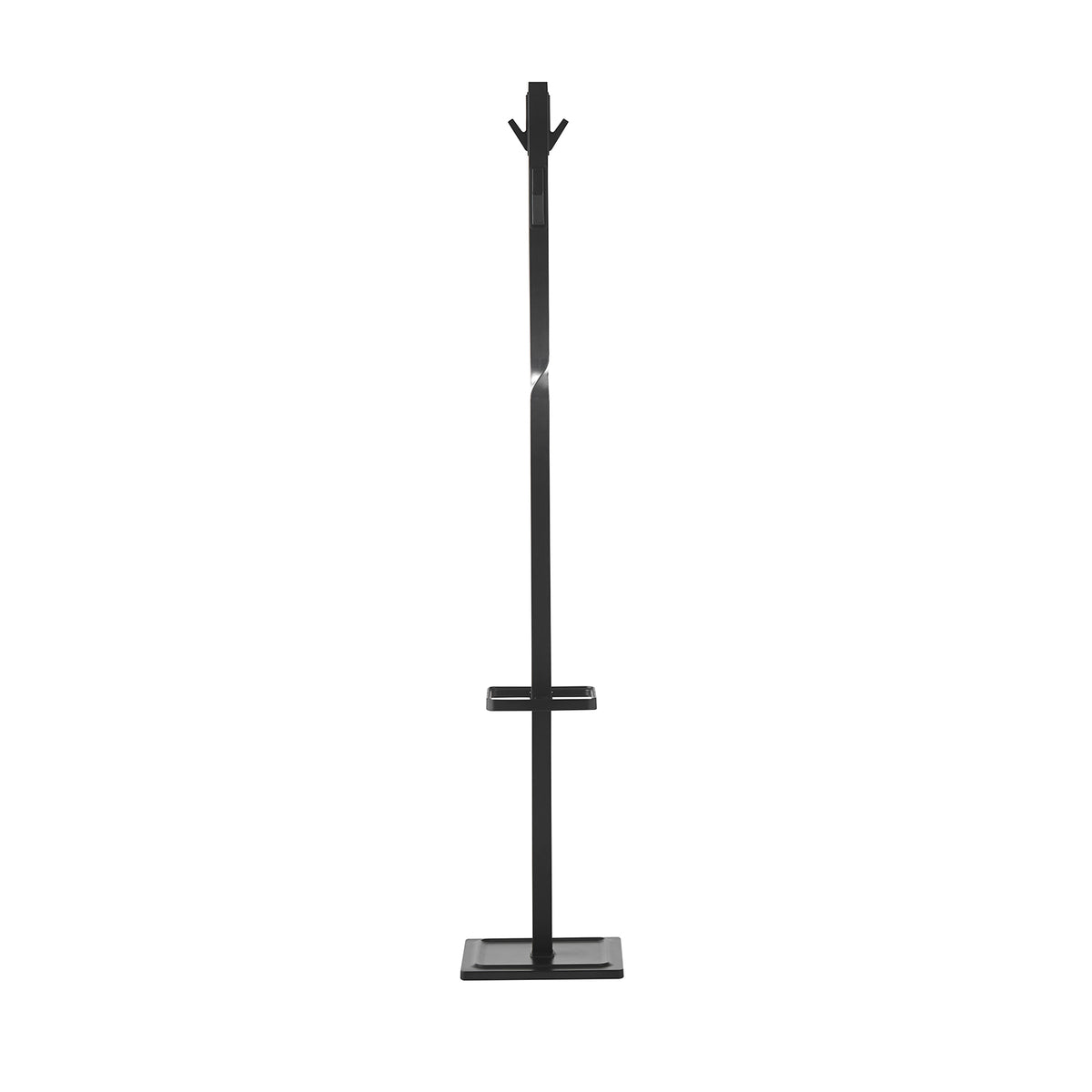 Epsilon coat stand with 4 coat hooks and 4 umbrella hooks - Black - view 2