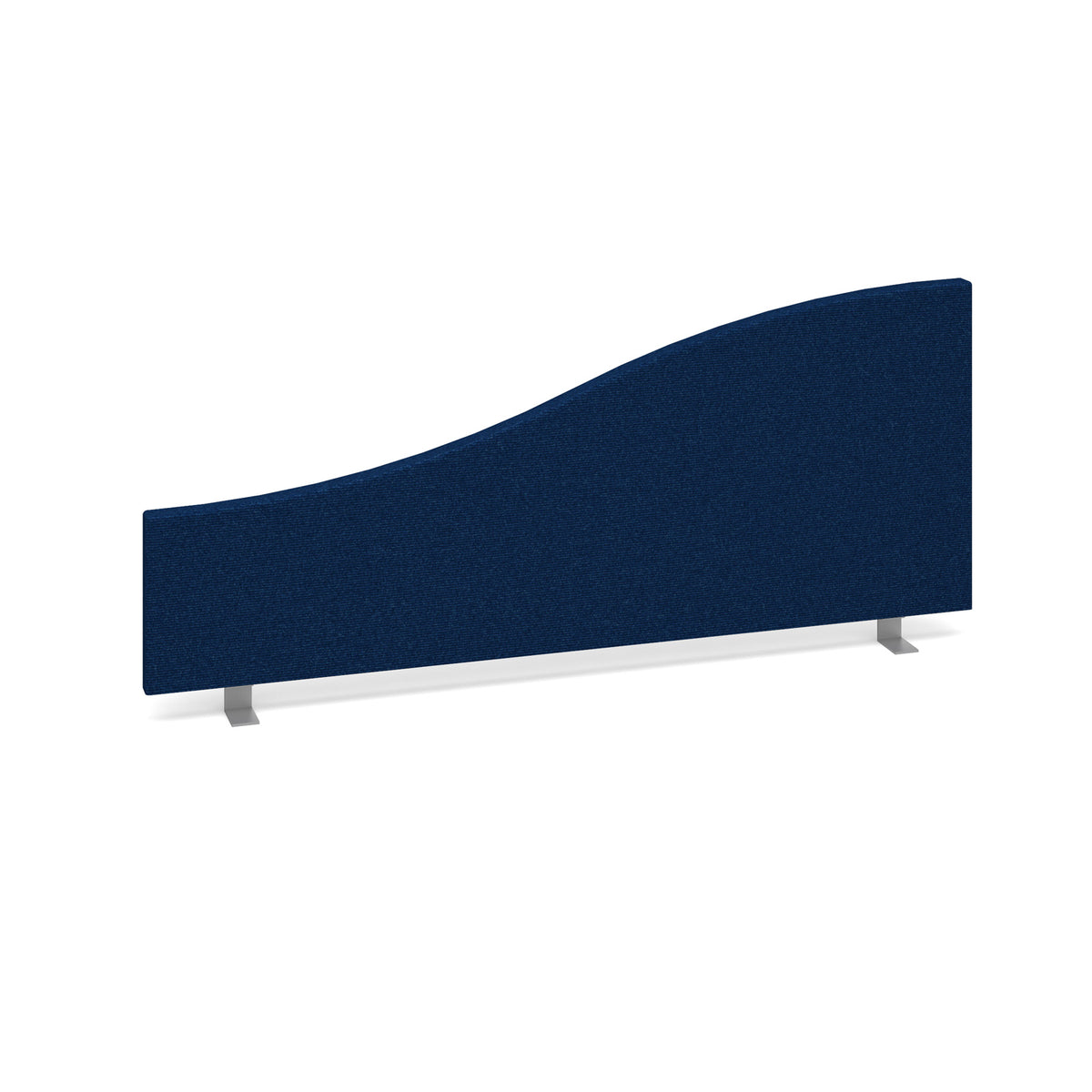 Wave desktop fabric screen 1000mm x 400mm/200mm - made to order - view 1