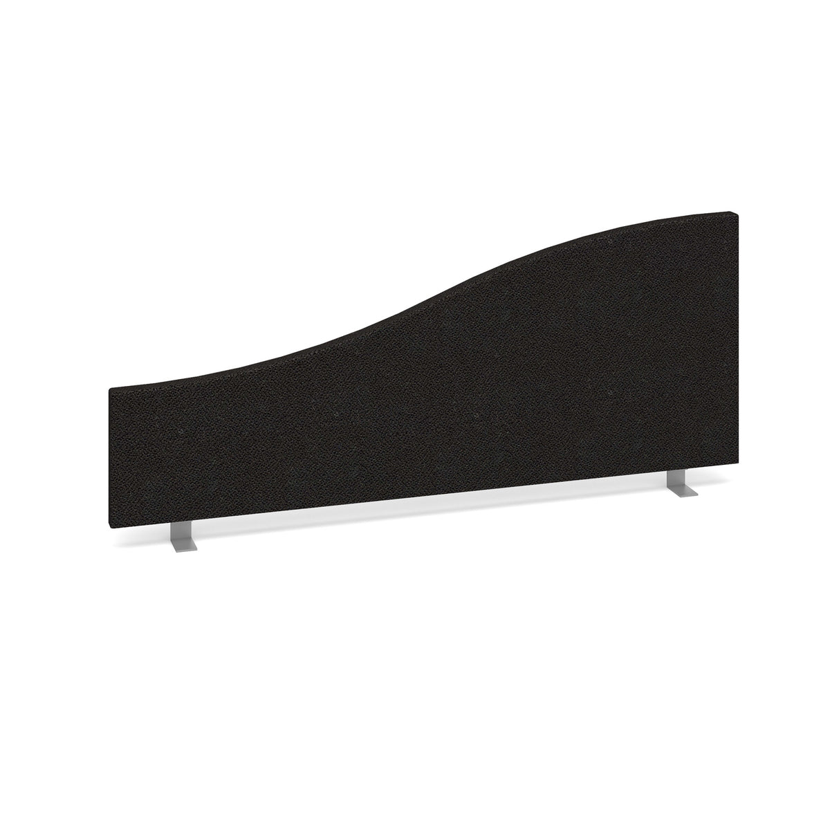 Wave desktop fabric screen 1000mm x 400mm/200mm - made to order - view 2