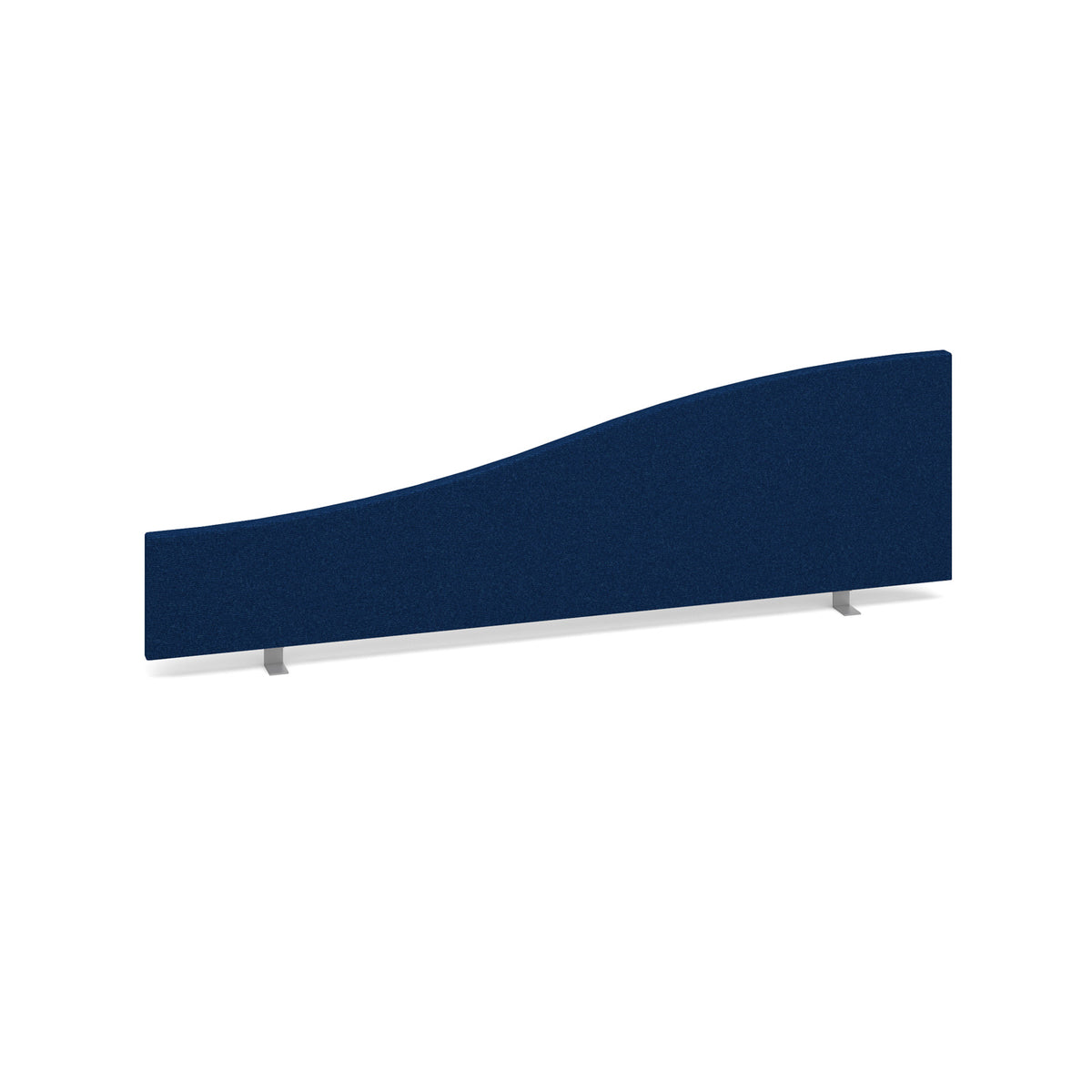 Wave desktop fabric screen 1400mm/200mm x 400mm/200mm - blue - view 1