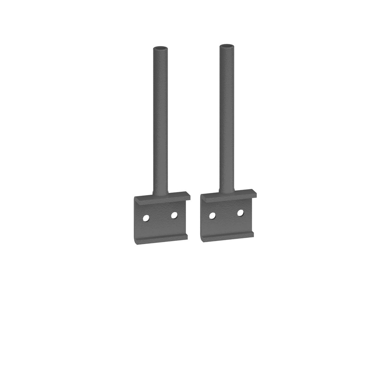 Universal fabric screen return desk brackets  (pair) - view 1