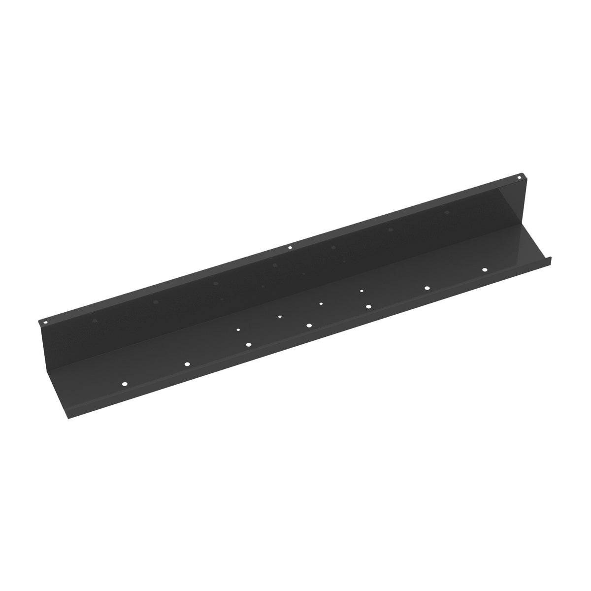 Elev8 upper cable channel 800mm wide for single desks - black - view 1