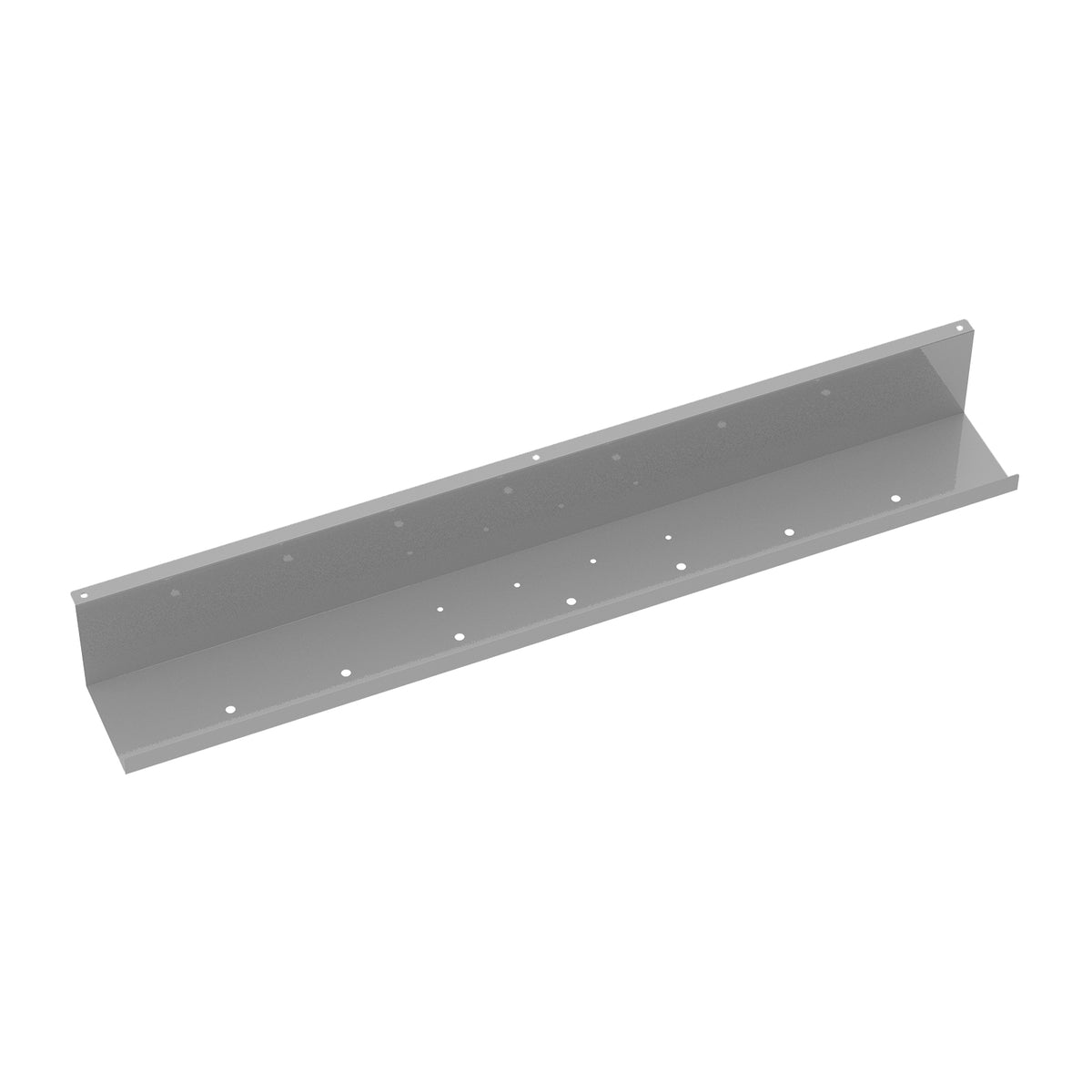 Elev8 upper cable channel 800mm wide for single desks - silver - view 1