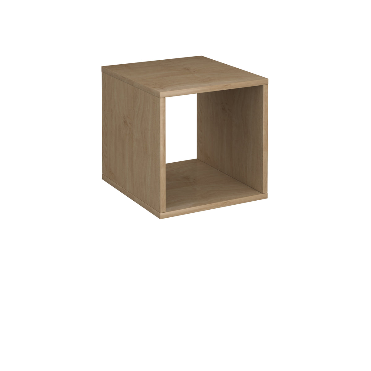 Flux modular storage single wooden cubby unit - Kendal oak - view 1