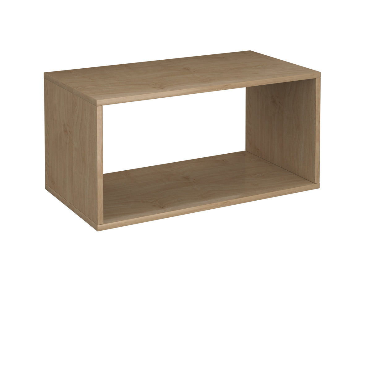 Flux modular storage double wooden cubby unit - Kendal oak - view 1