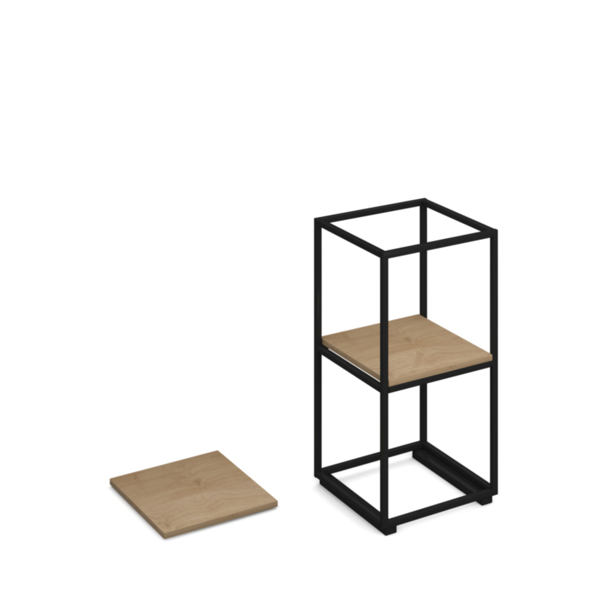 Flux modular storage single wooden inner shelf - Kendal oak - view 2