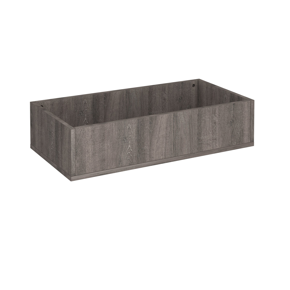 Flux modular storage double wooden planter box - Grey Oak - view 1