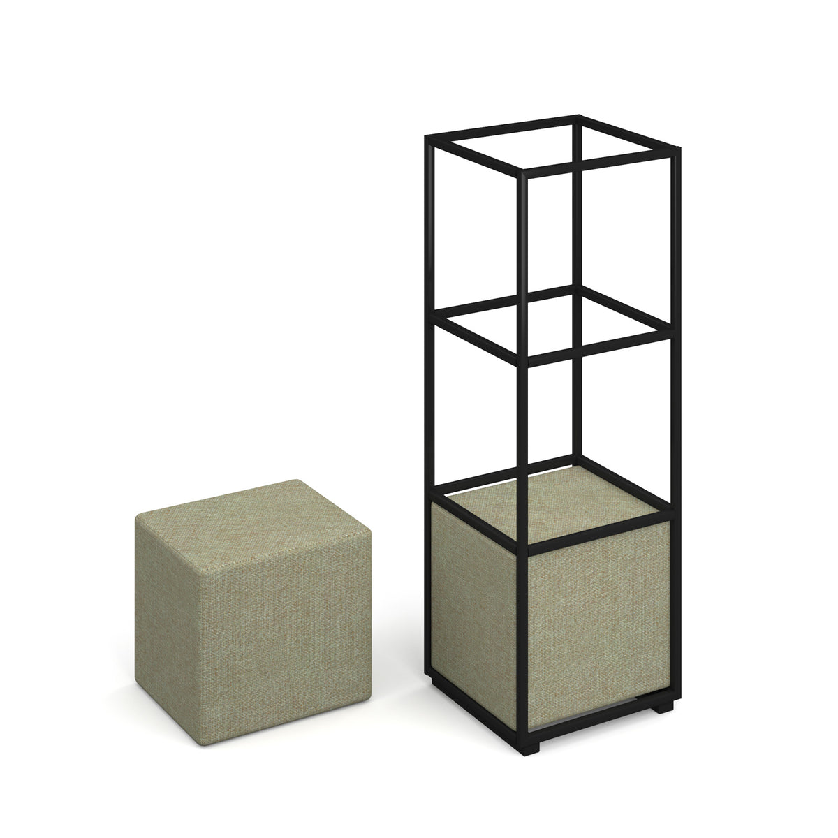 Flux modular storage single cube seat - made to order - view 2