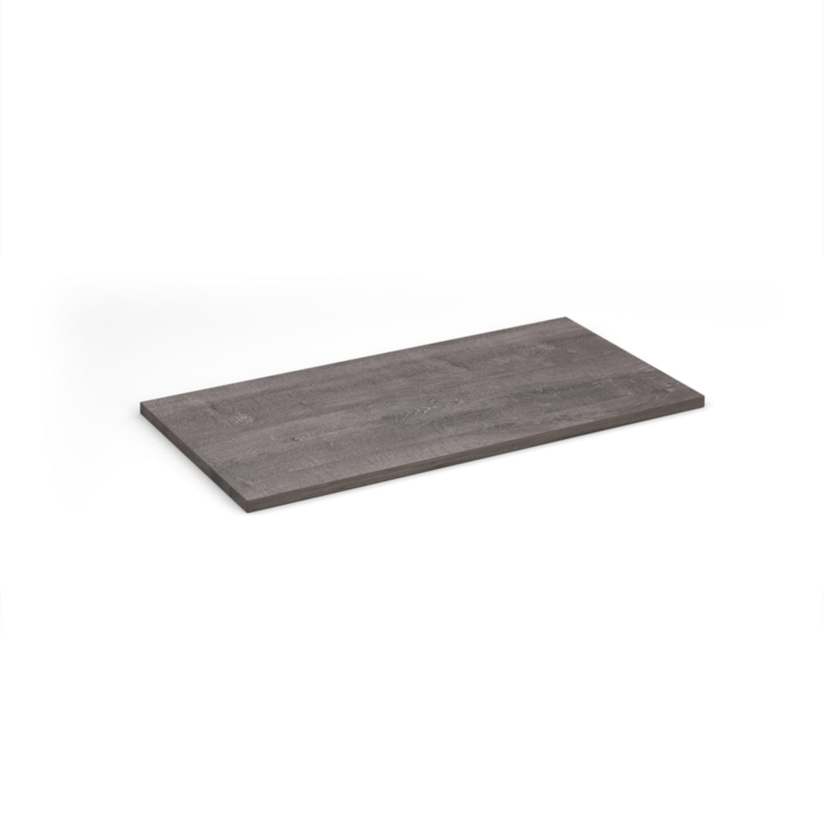 Flux modular storage double wooden top shelf - Grey Oak - view 1